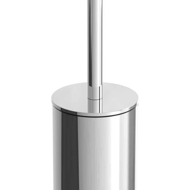 Portascopino essential H 9.1 cm in inox argento