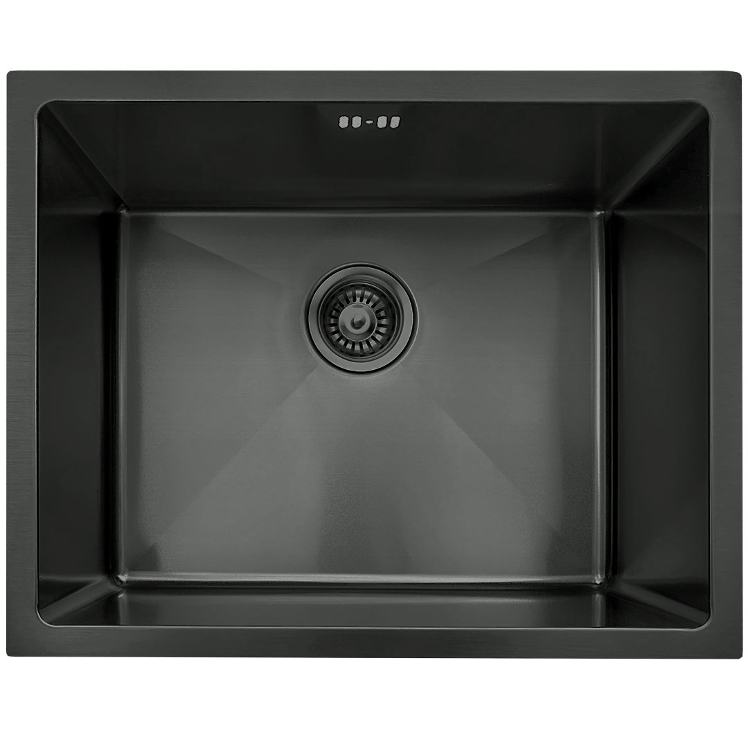 Fregadero de acero inox essebagno luisa 55x20x45cm grafito