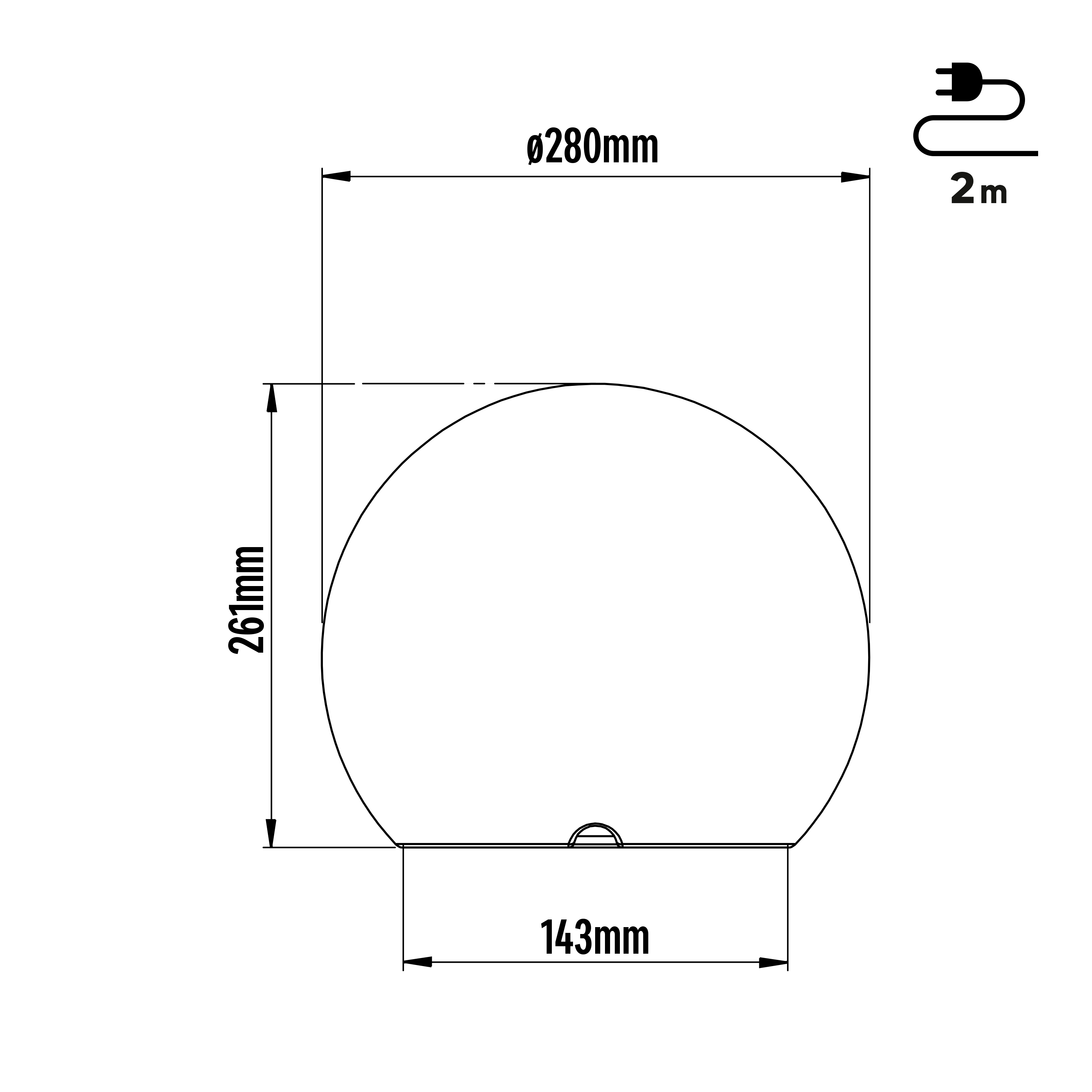 Boule lumineuse extérieur Diam. 30 cm, culot E27, Zongo blanc INSPIRE - 5
