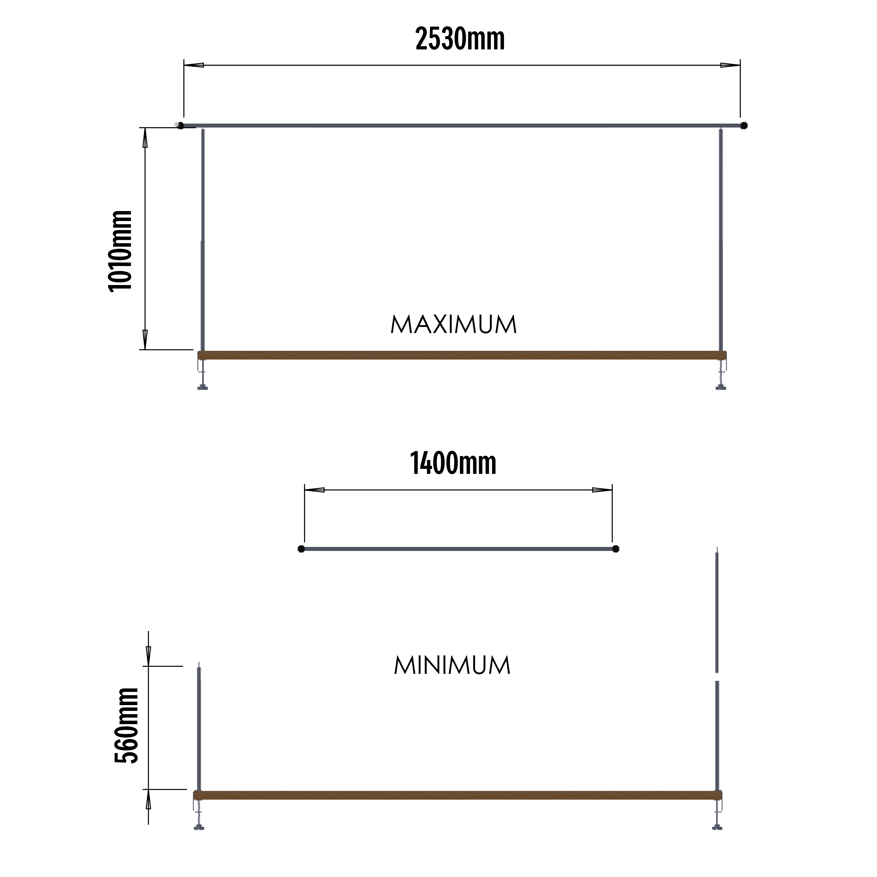 Suporte grinalda preto Inspire - 8