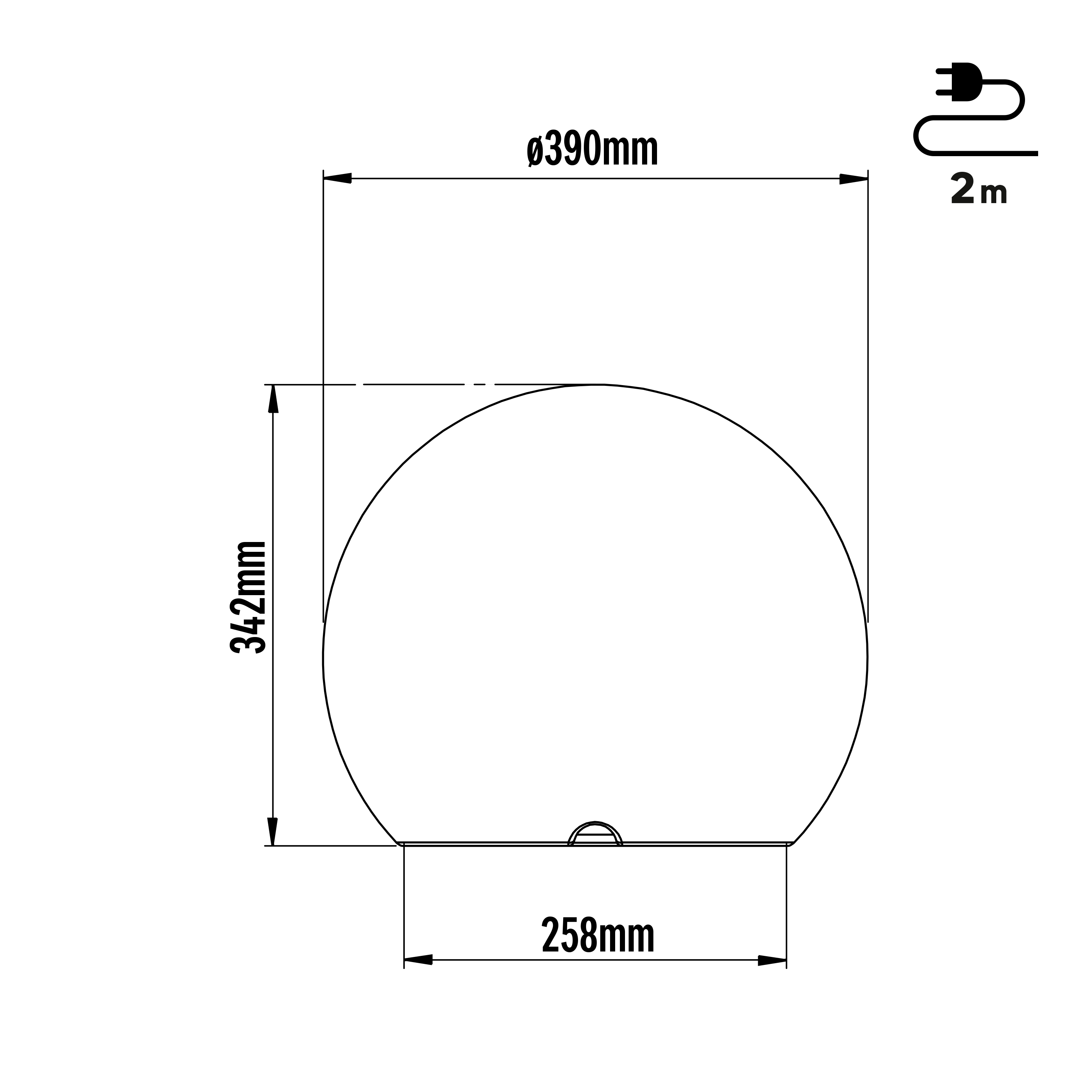 Boule lumineuse extérieure D.40 cm Zongo E27 blanc INSPIRE - 5