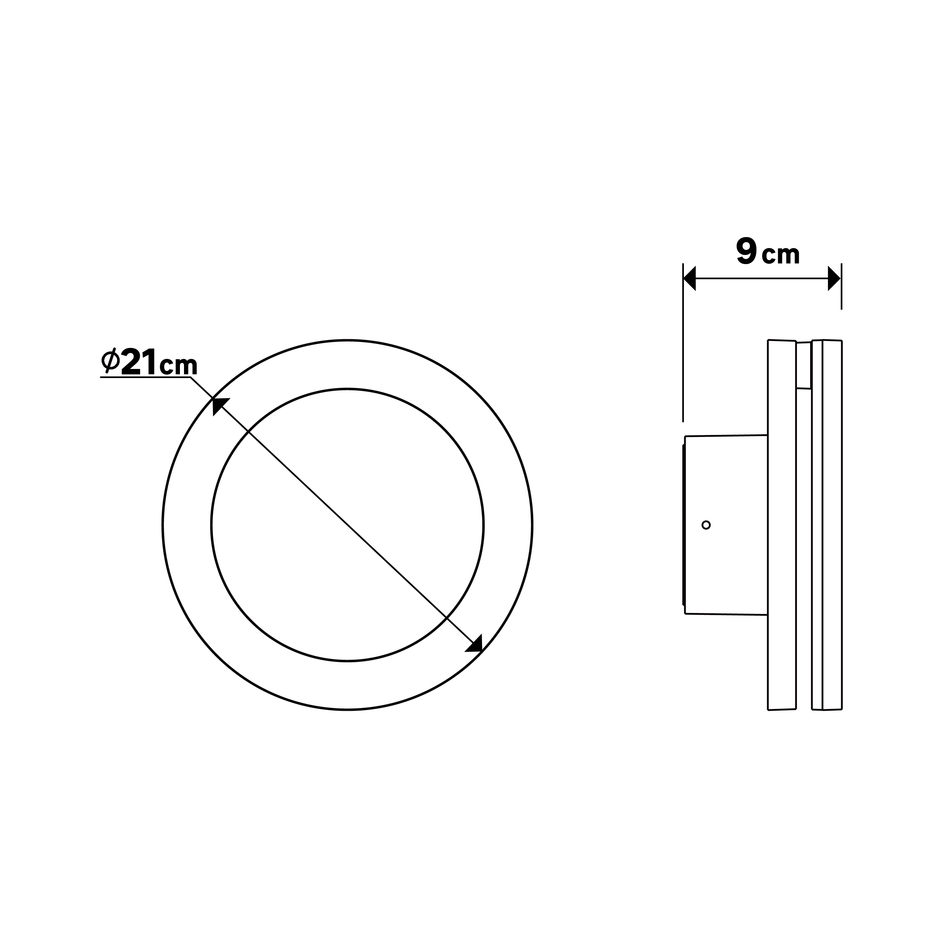 Applique extérieure led 800 lumens, blanc neutre, noir Tossa INSPIRE - 7