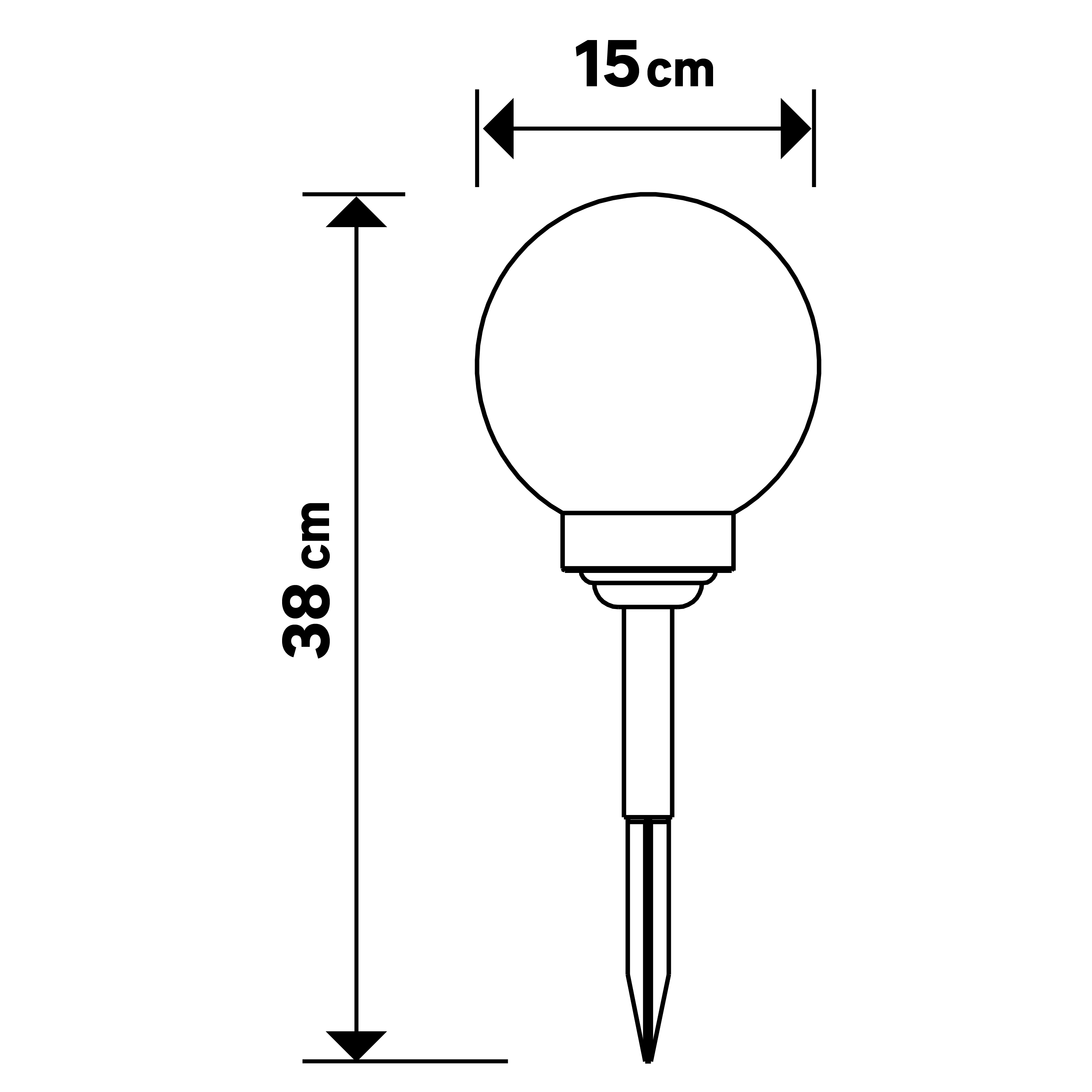 Kula solarna wbijana Trip 15 cm RGB LED Inspire - 7