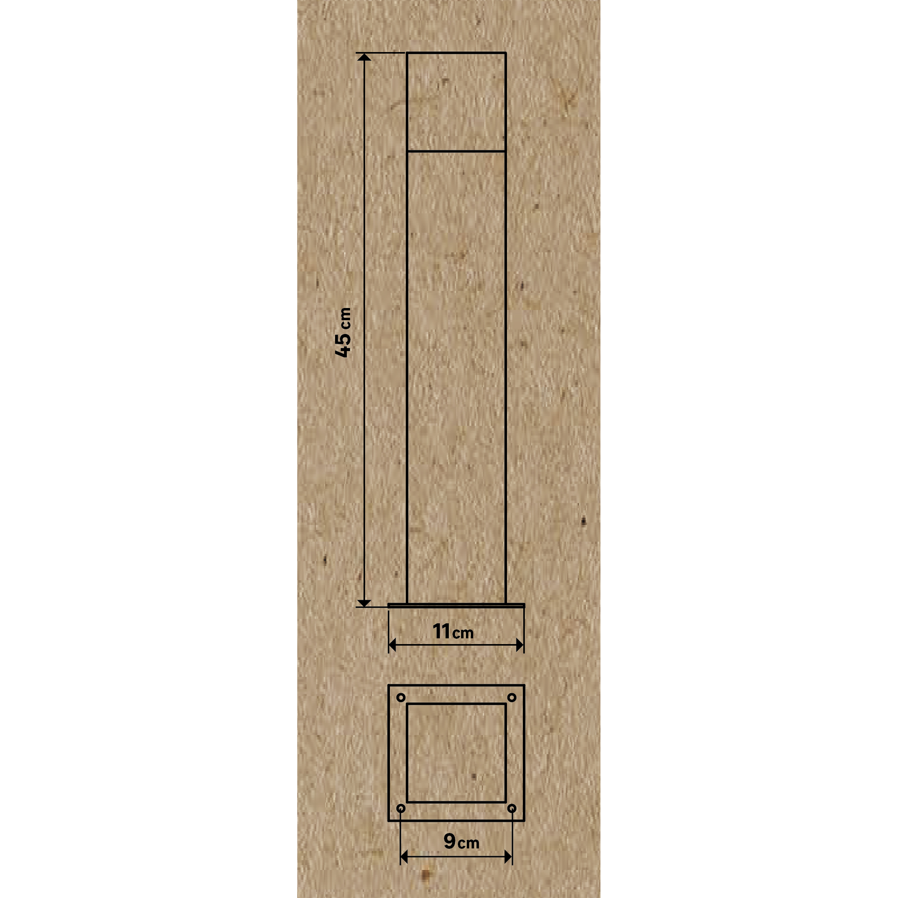 Borne extérieure E27 max 25W anthracite Cies INSPIRE - 4