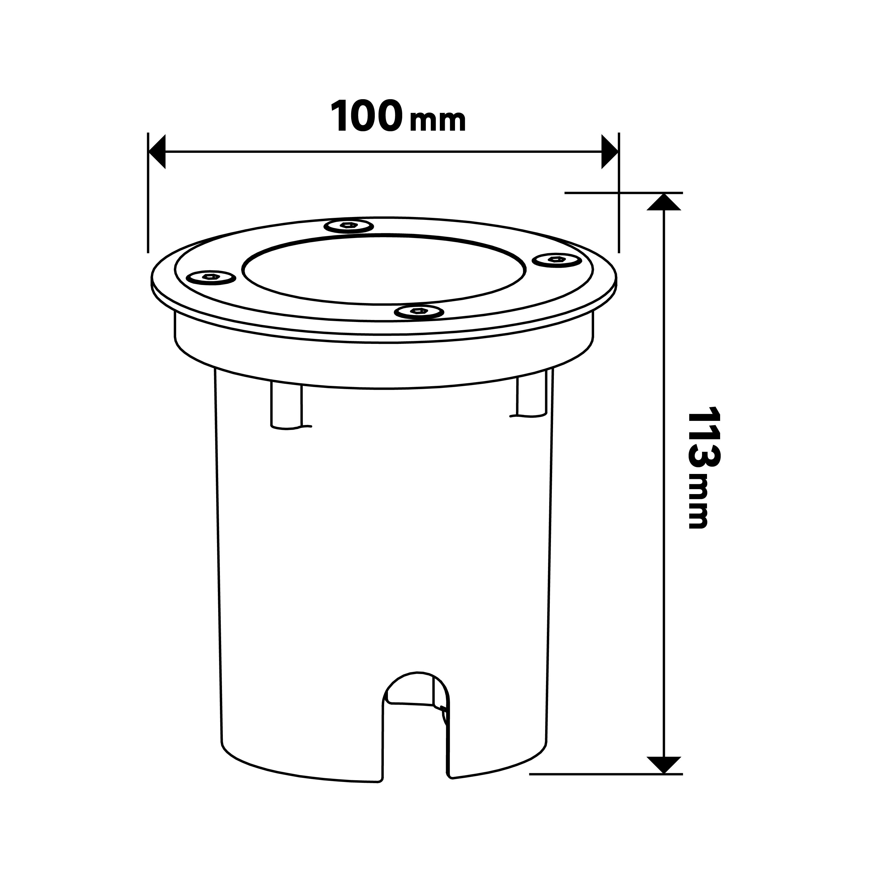 Spot à encastrer extérieur IP65 GU10 rond D.10 cm, Foggia INSPIRE - 5