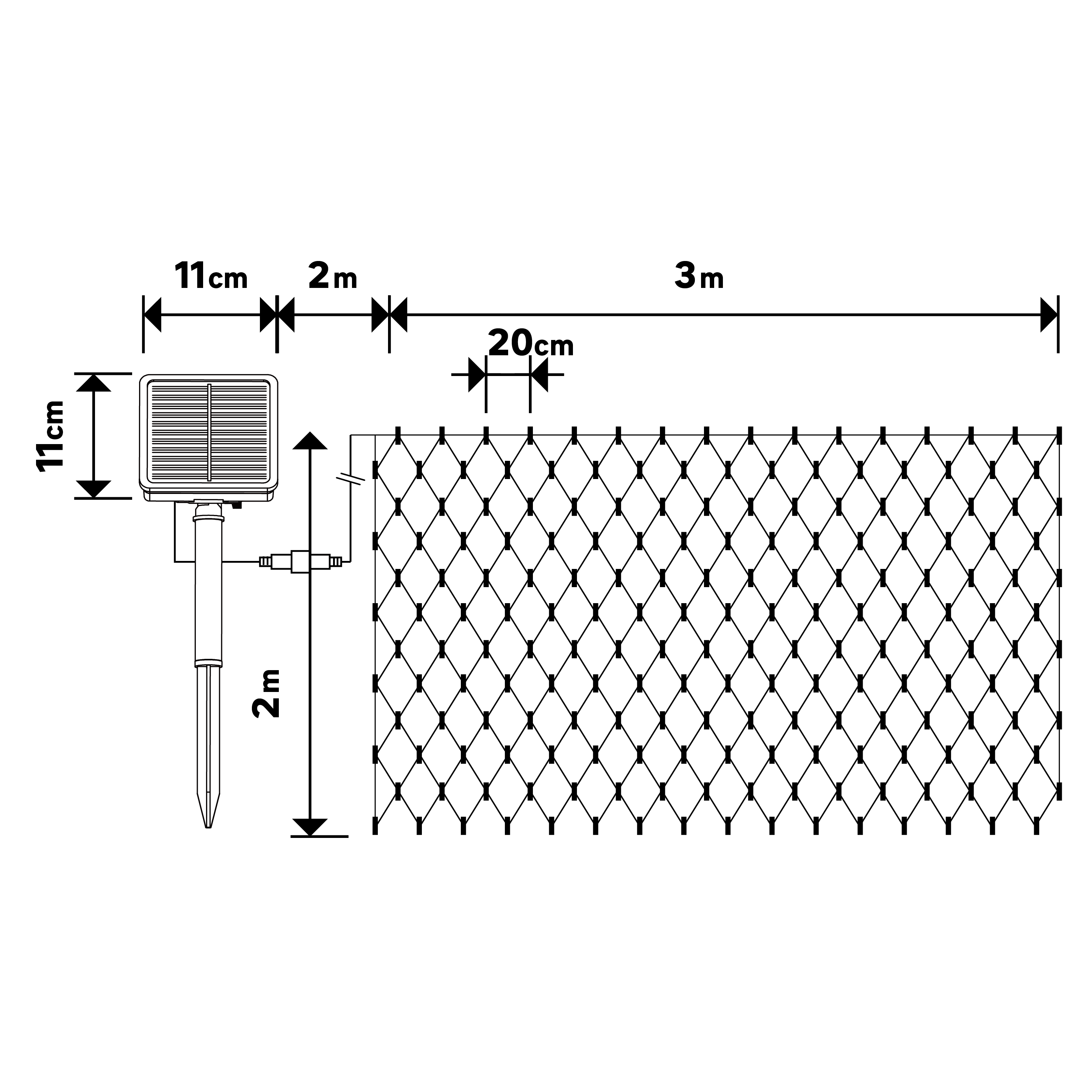 Grinalda 2m 3000K IP44 multicor Inspire - 8