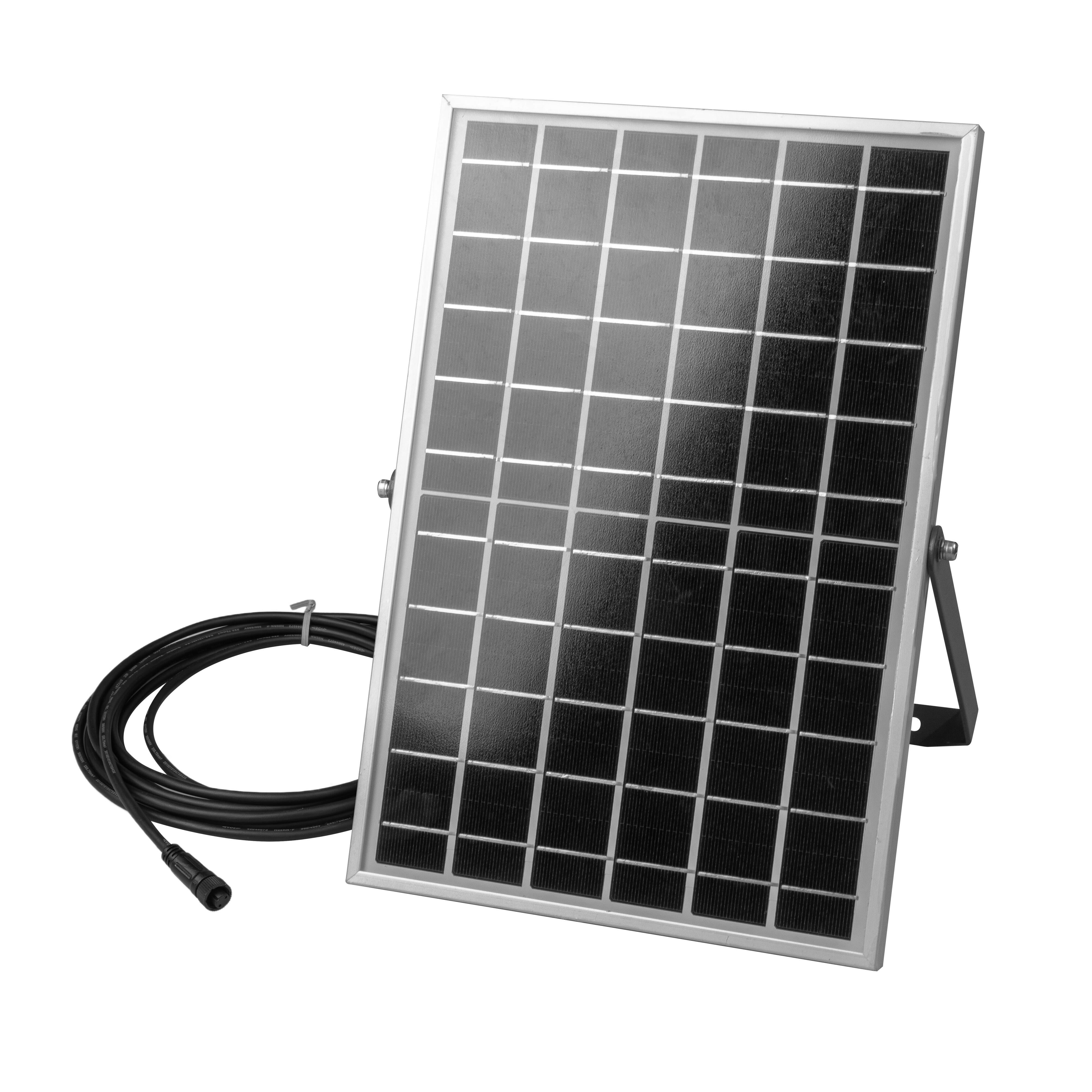 Proyector solar LED INSPIRE Yonkers 2000 lm de aluminio IP54 con panel separado luz blanco neutro sensor crepuscular y detector de movimiento - 11