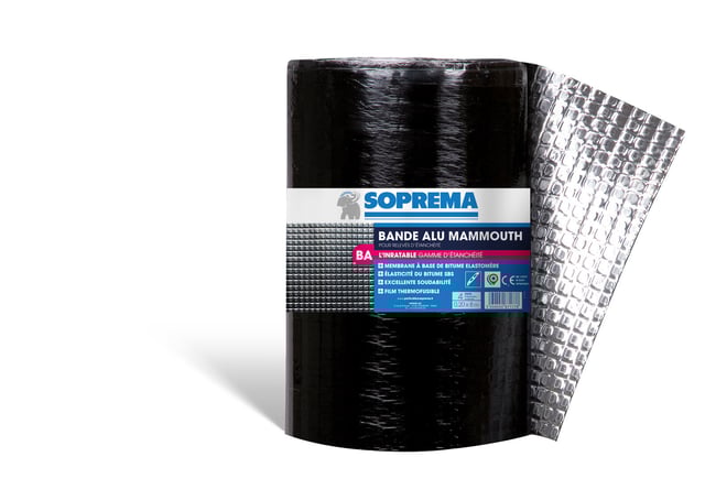 Membrane d'étanchéité pour toit plat 00115684 noir l.0.2 x L.8 m SOPREMA
