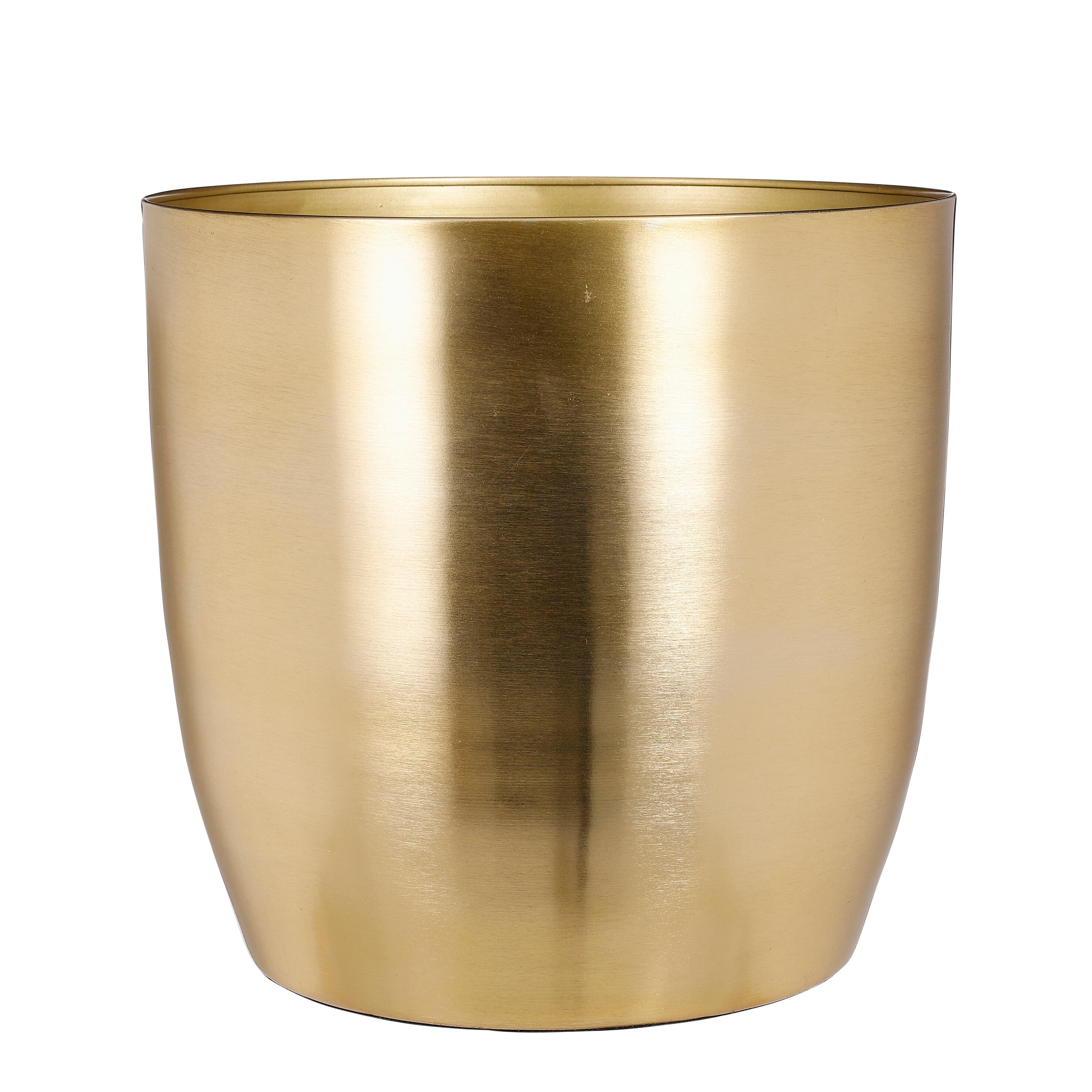 Maceta red alano de metal dorado 27cm