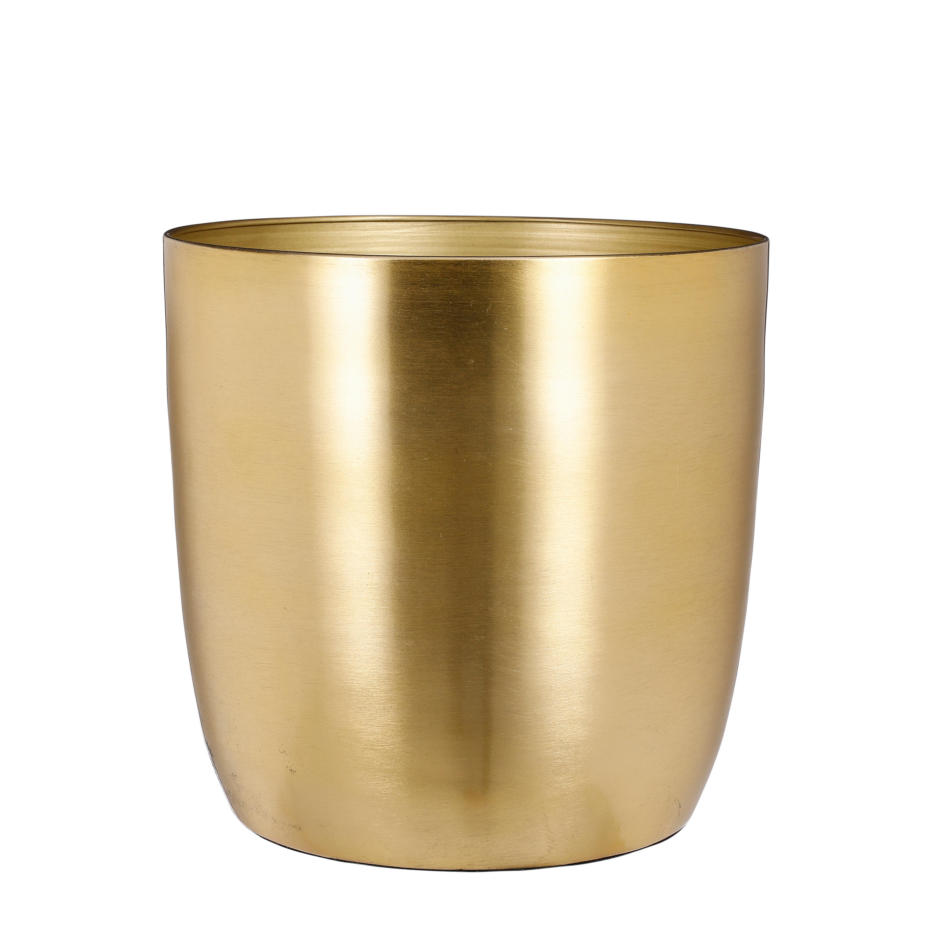 Maceta red alano de metal dorado 24cm