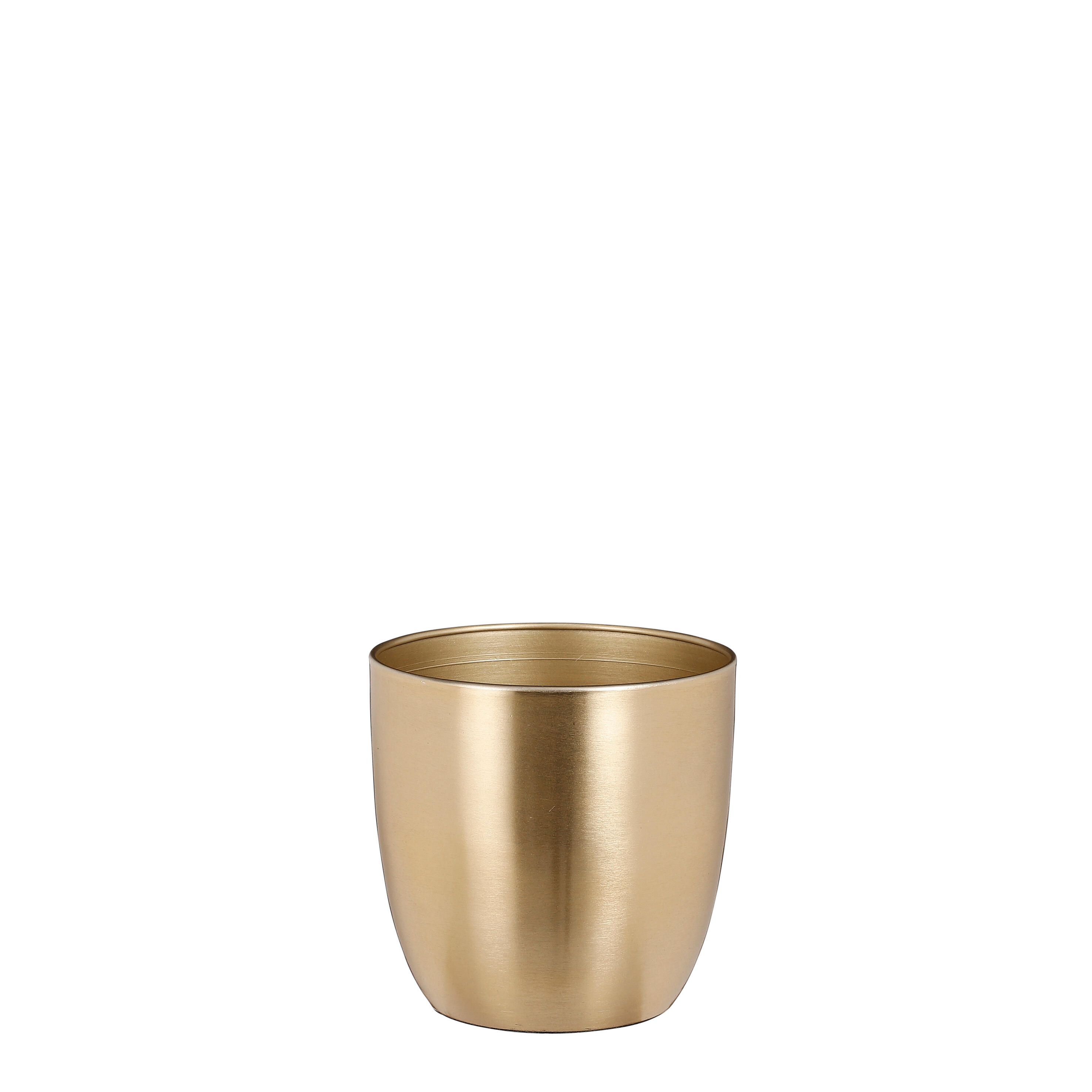 Maceta red alano de metal dorado 12cm