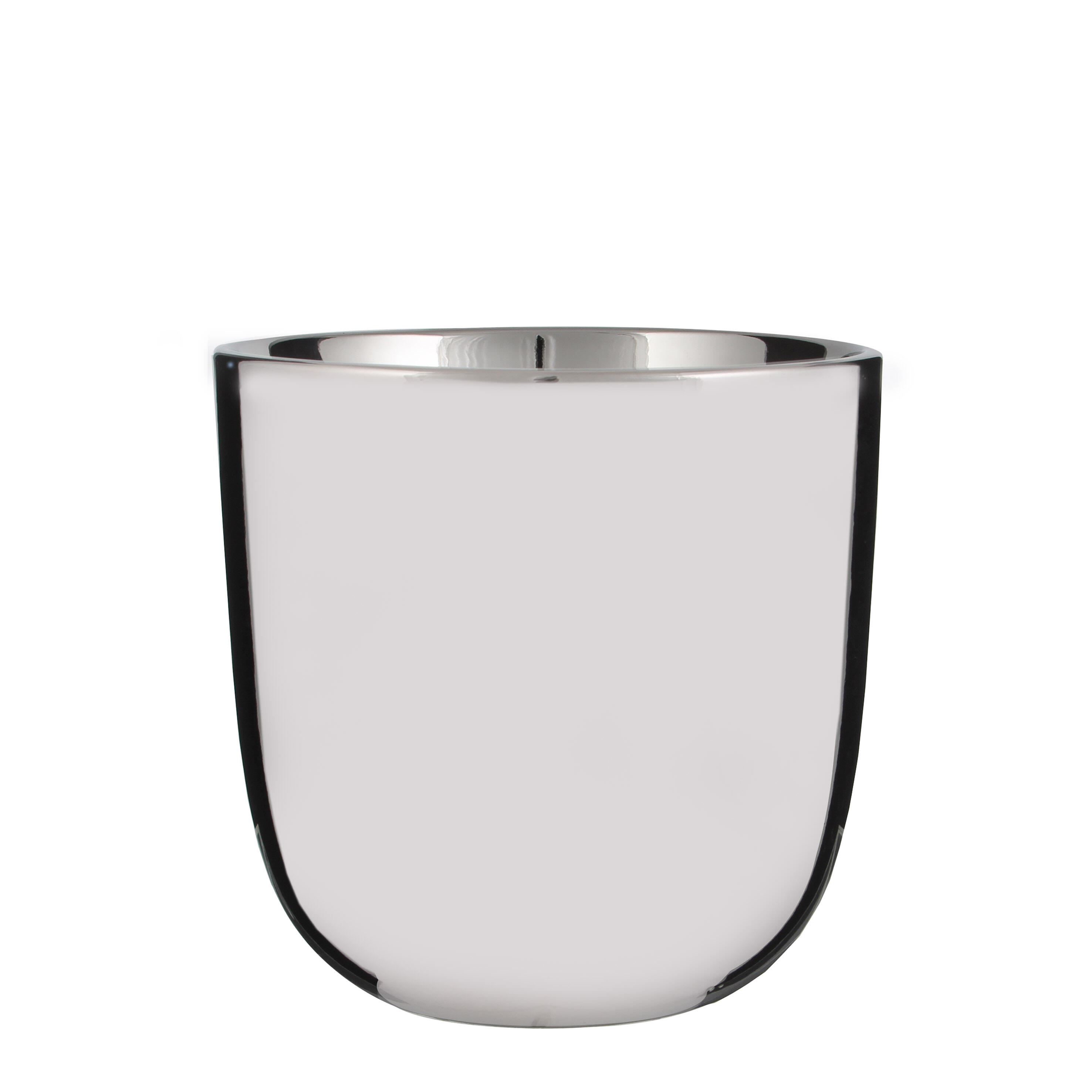 Maceta red chaz de cerámica plata 16cm