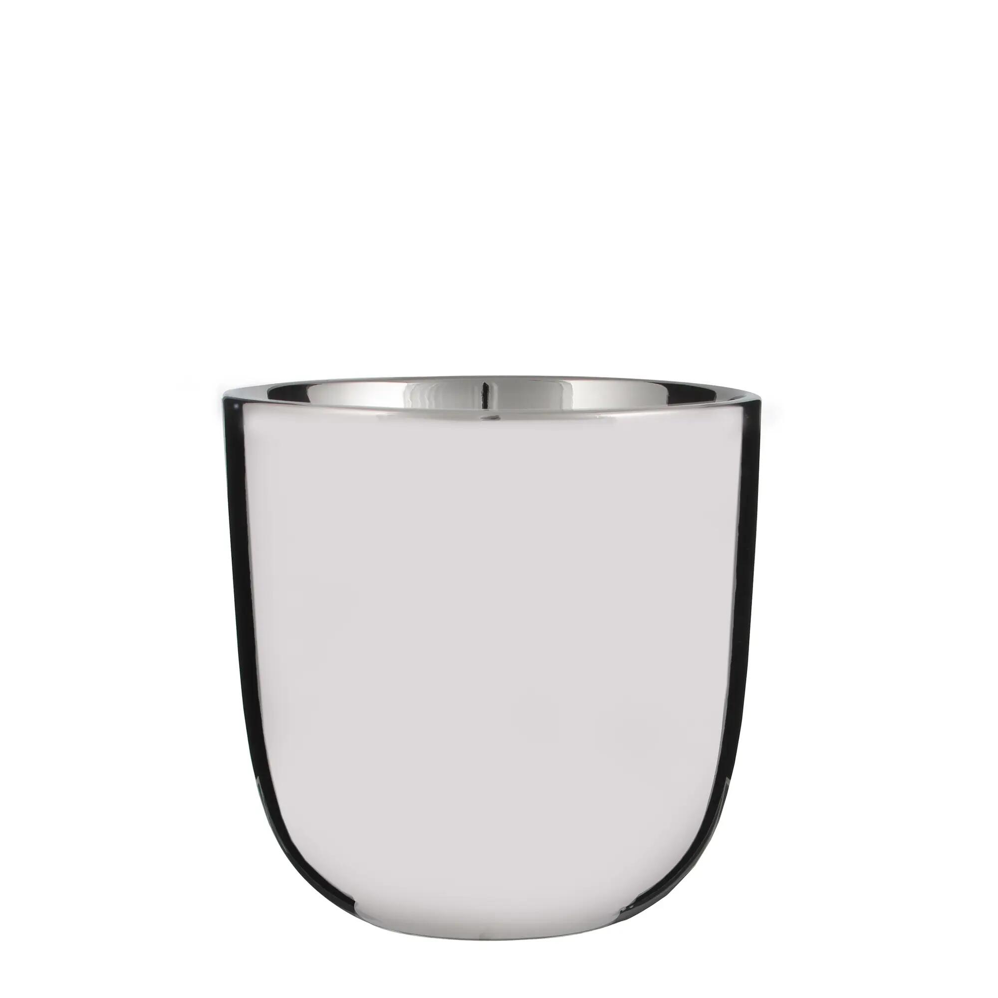 Maceta red chaz de cerámica plata 15cm