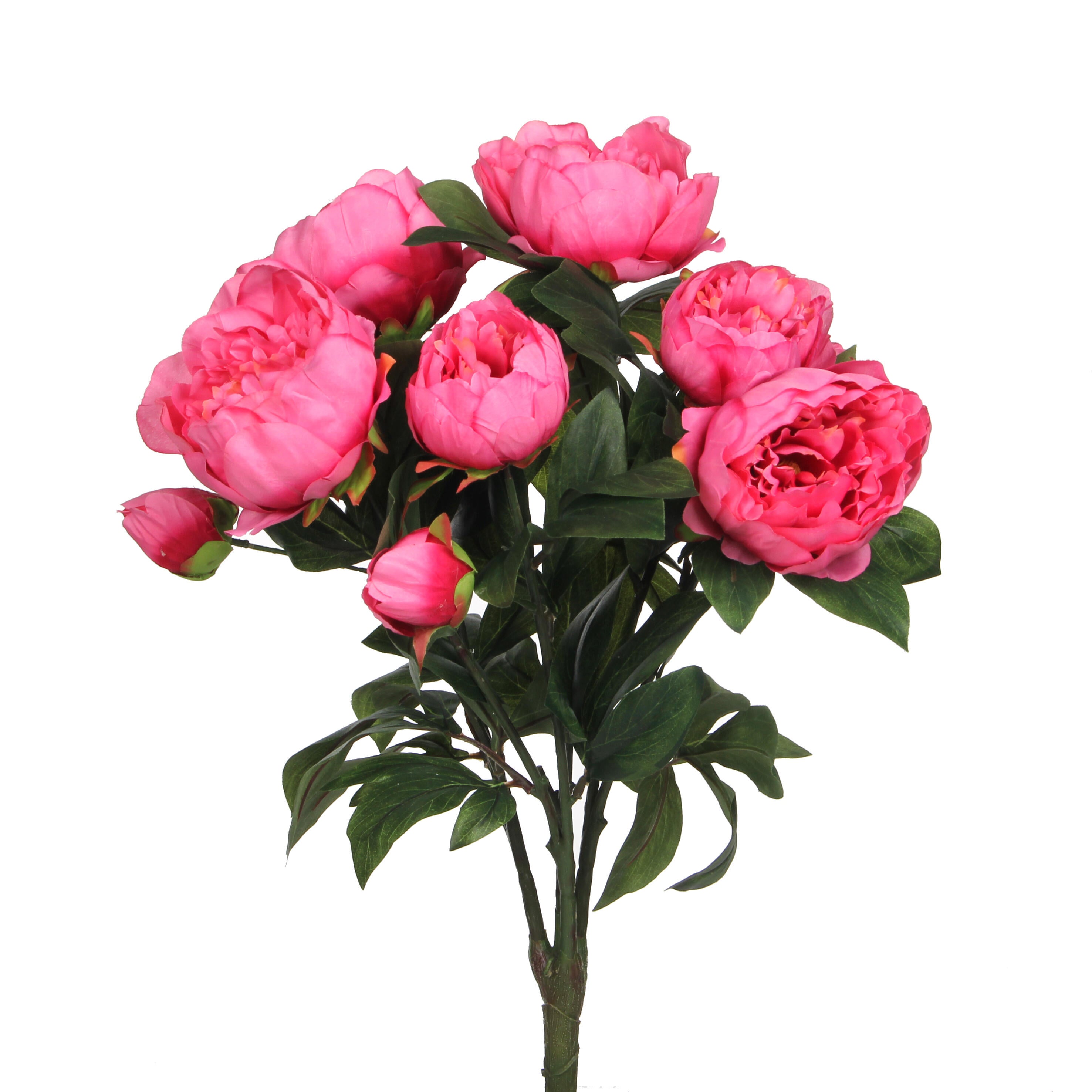 Planta artificial bouquet peony fucsia 55cm