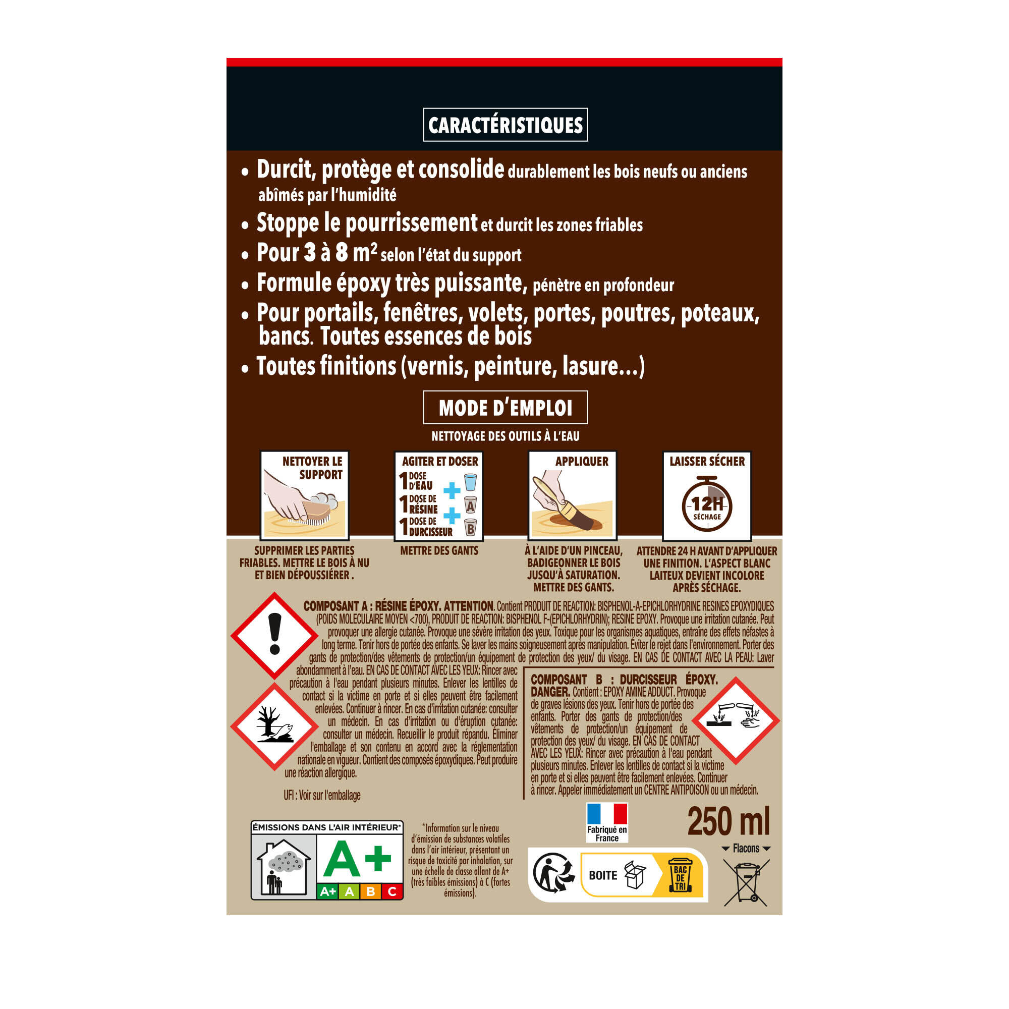 Résine époxy Sintobois SINTO, 250g transparent - 6