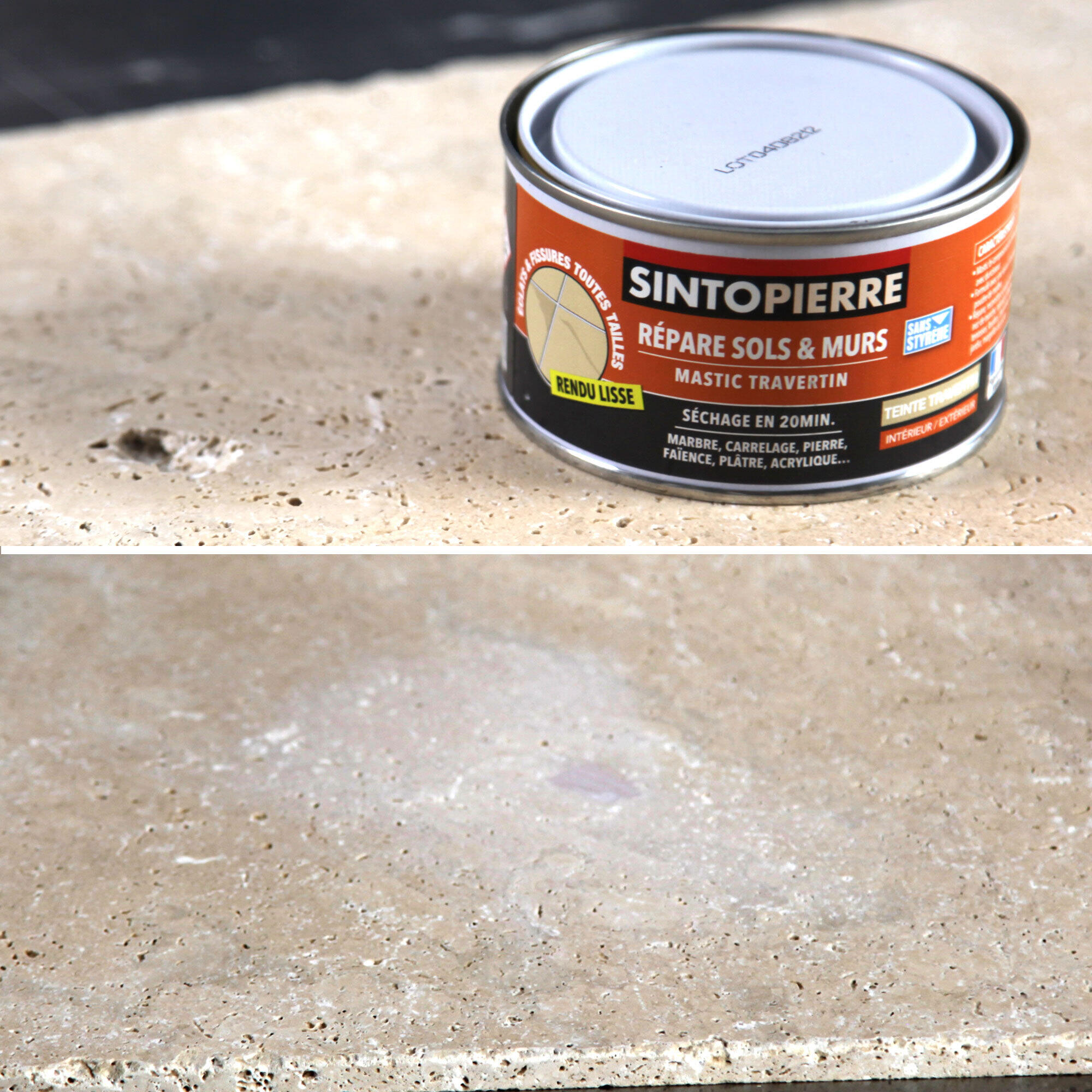 Mastic Sintopierre, mastic et durcisseur SINTO beige 100 g - 2