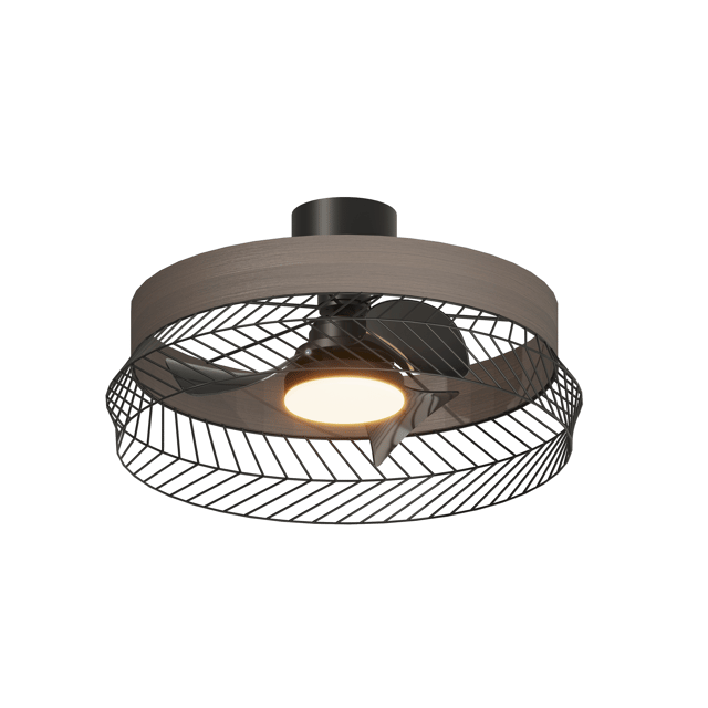 Ventilateur de plafond avec éclairage led, Kanel, D67 cm, INSPIRE, noir