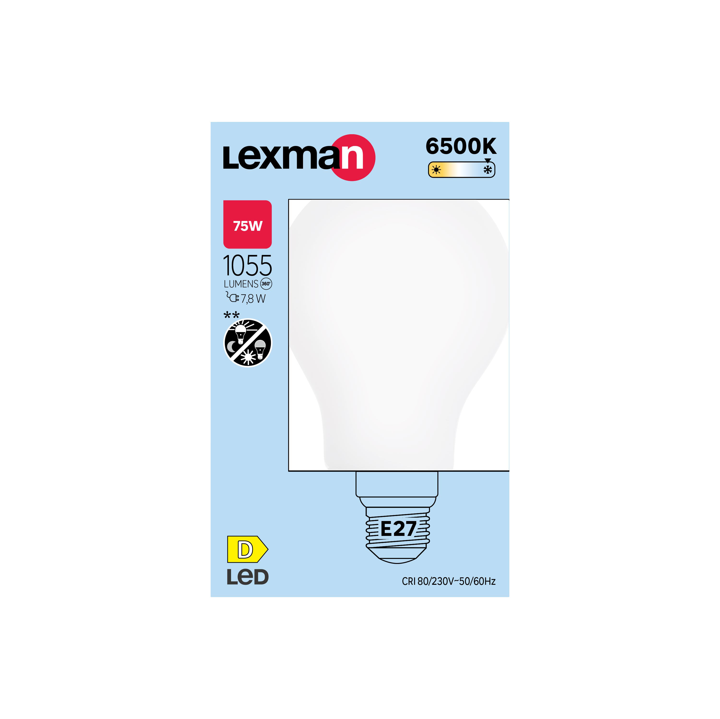 Żarówka LED E27 7,8 W 1055 lm Zimna biel Lexman - 6