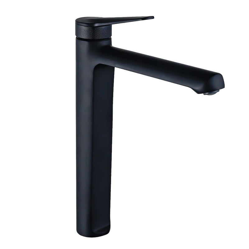 Bateria umywalkowa wysoka czarna Molwtt Valvex