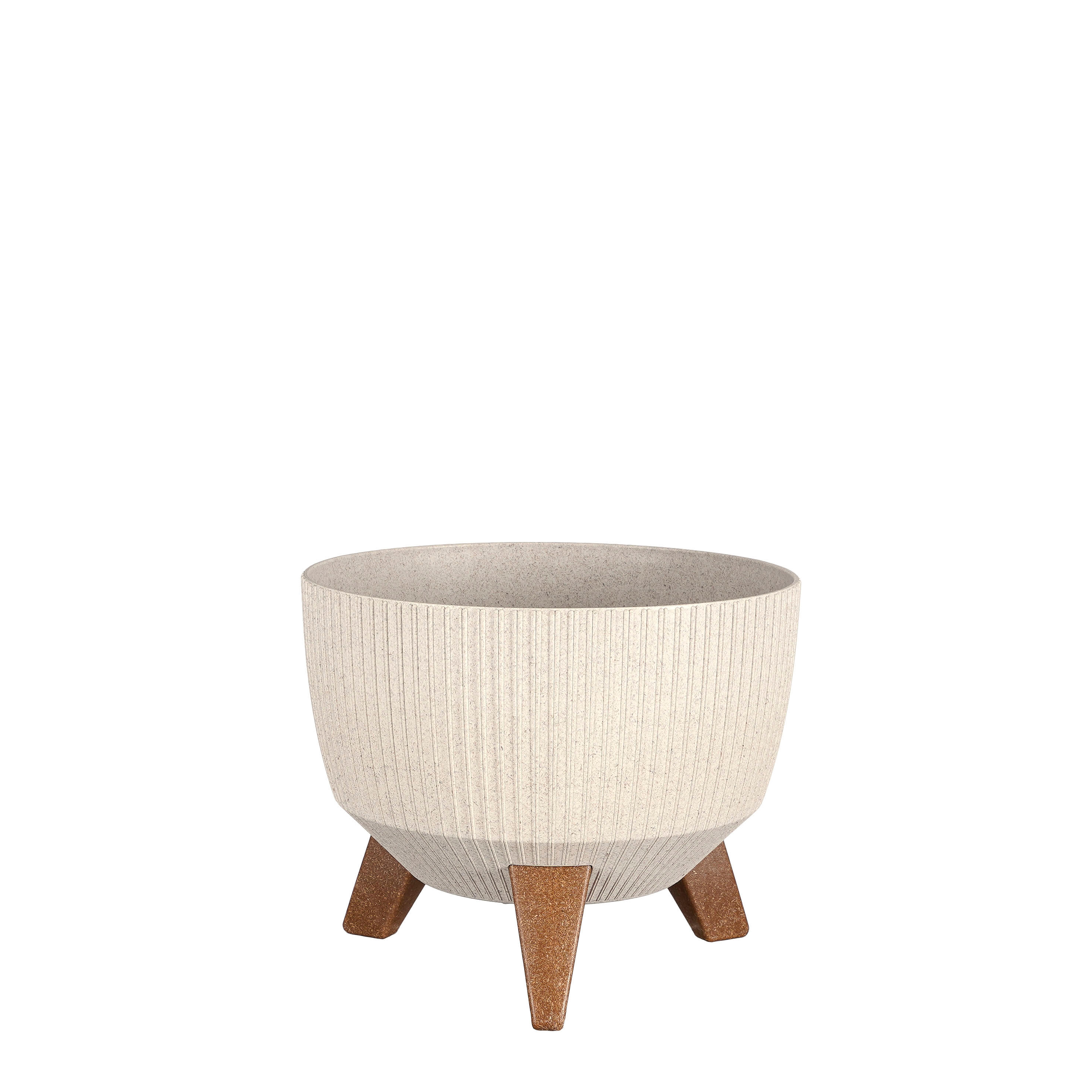 Maceta red doppio de polipropileno blanco 15x24cm