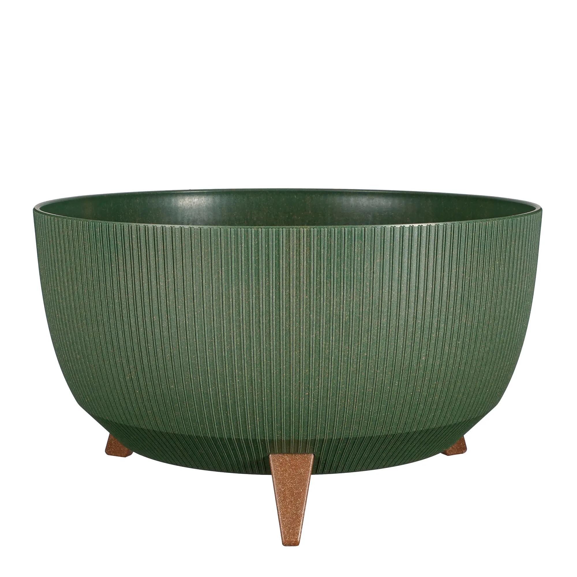 Maceta red doppio de polipropileno verde 22x47cm