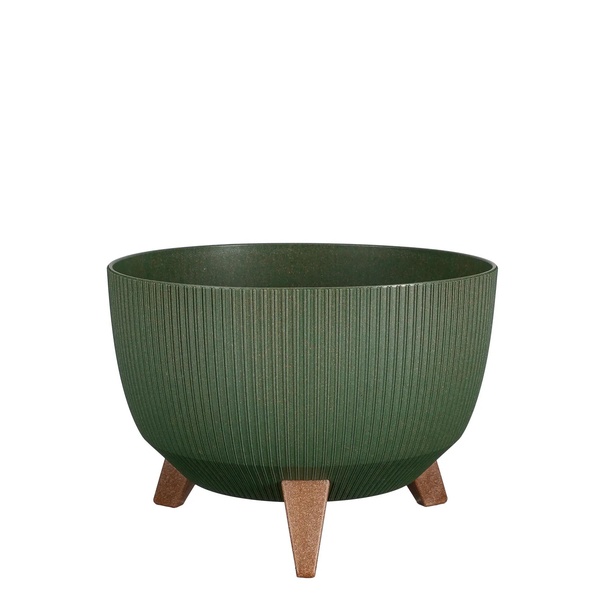 Maceta red doppio de polipropileno verde 18x33cm