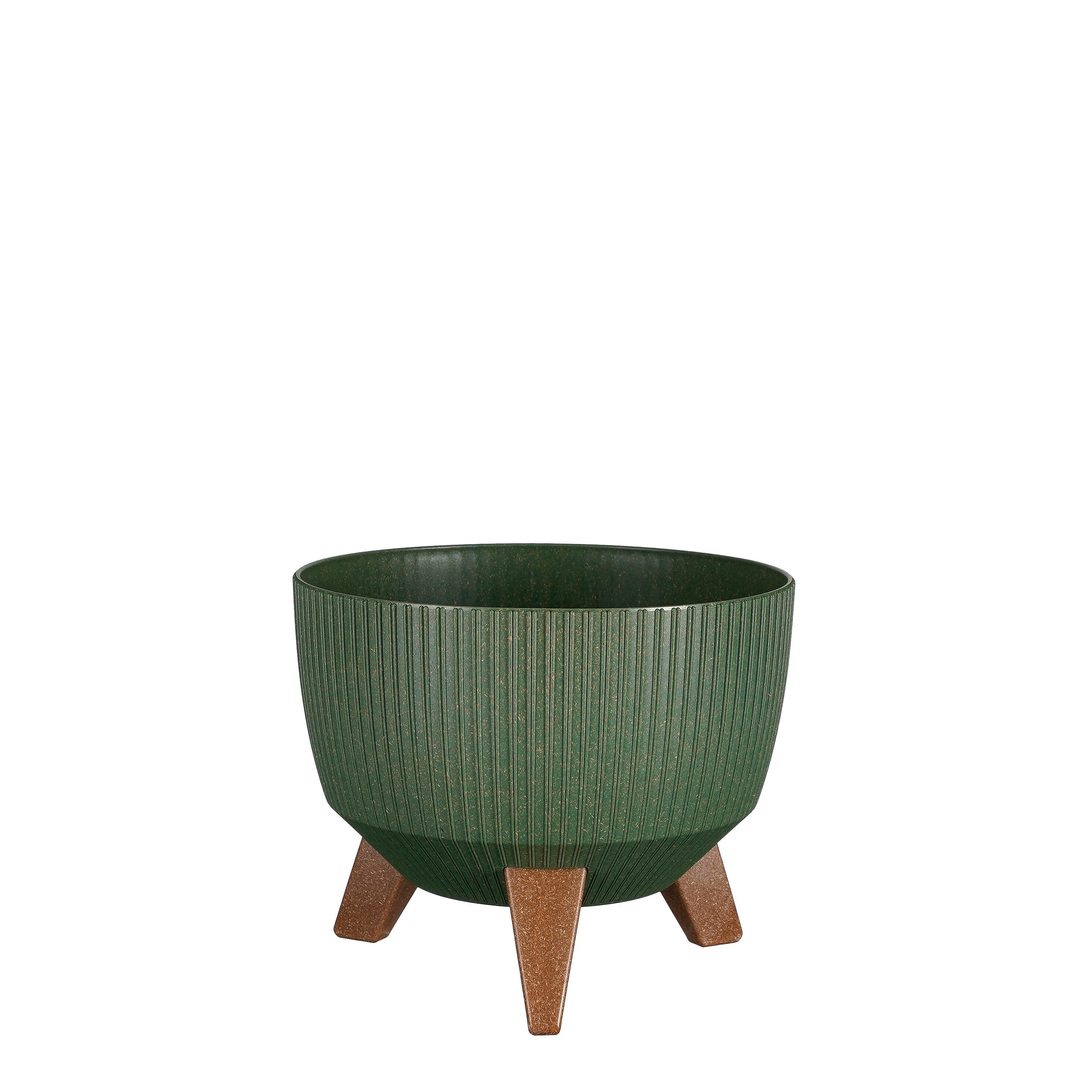 Maceta red doppio de polipropileno verde 15x24cm