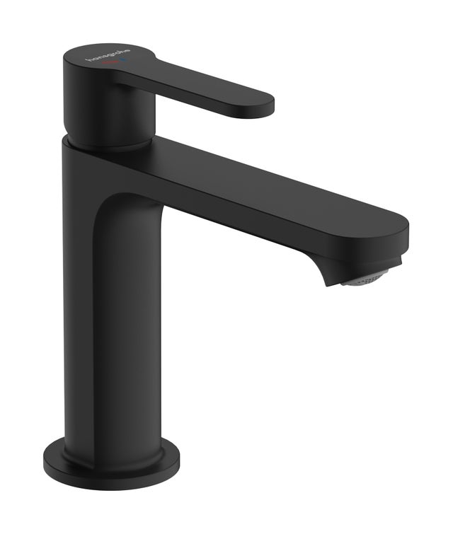 Mitigeur de lavabo noir brossé M, Stamis Eco, HANSGROHE