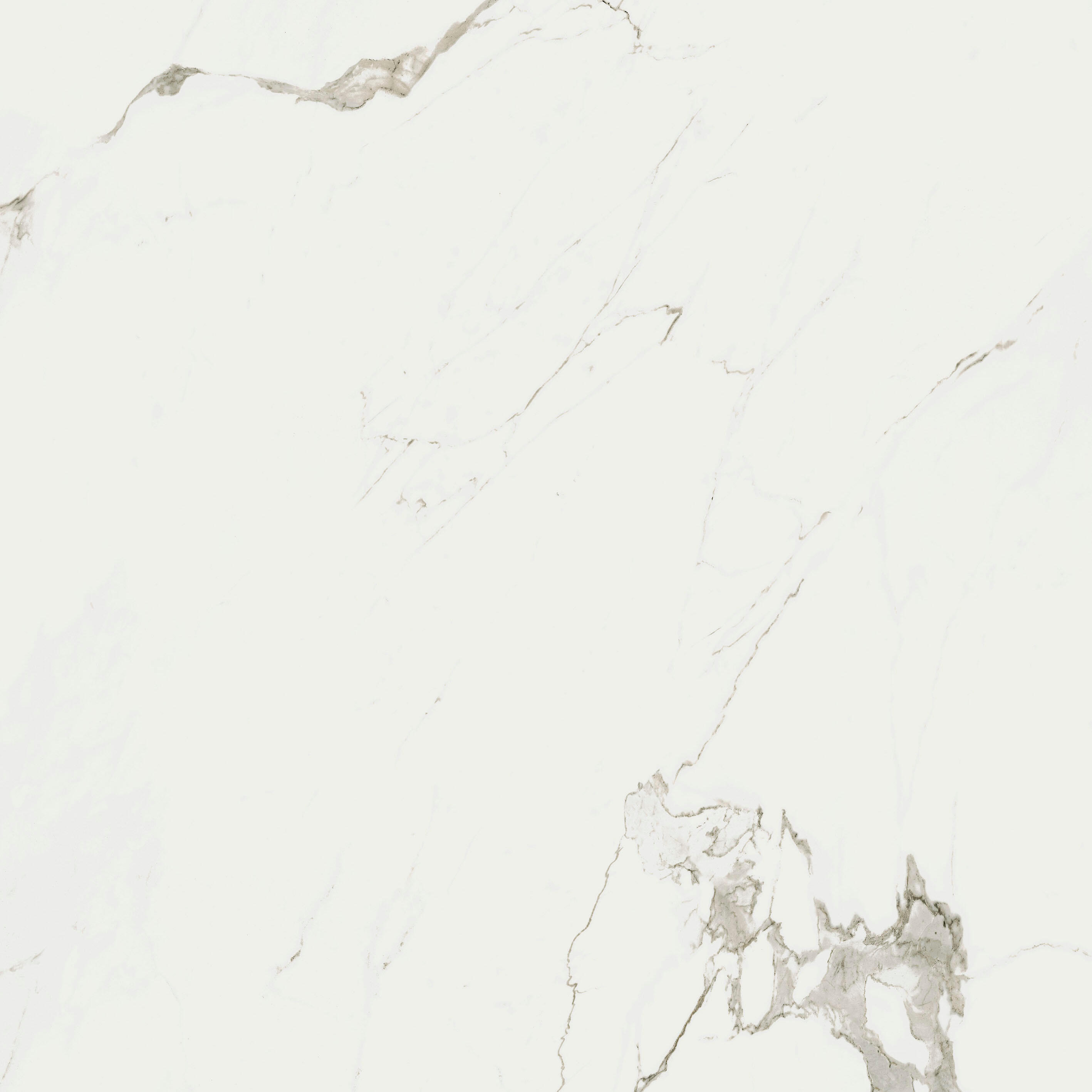 Carrelage sol effet marbre blanc Rimini brillant l.120 x L.120 cm - 2