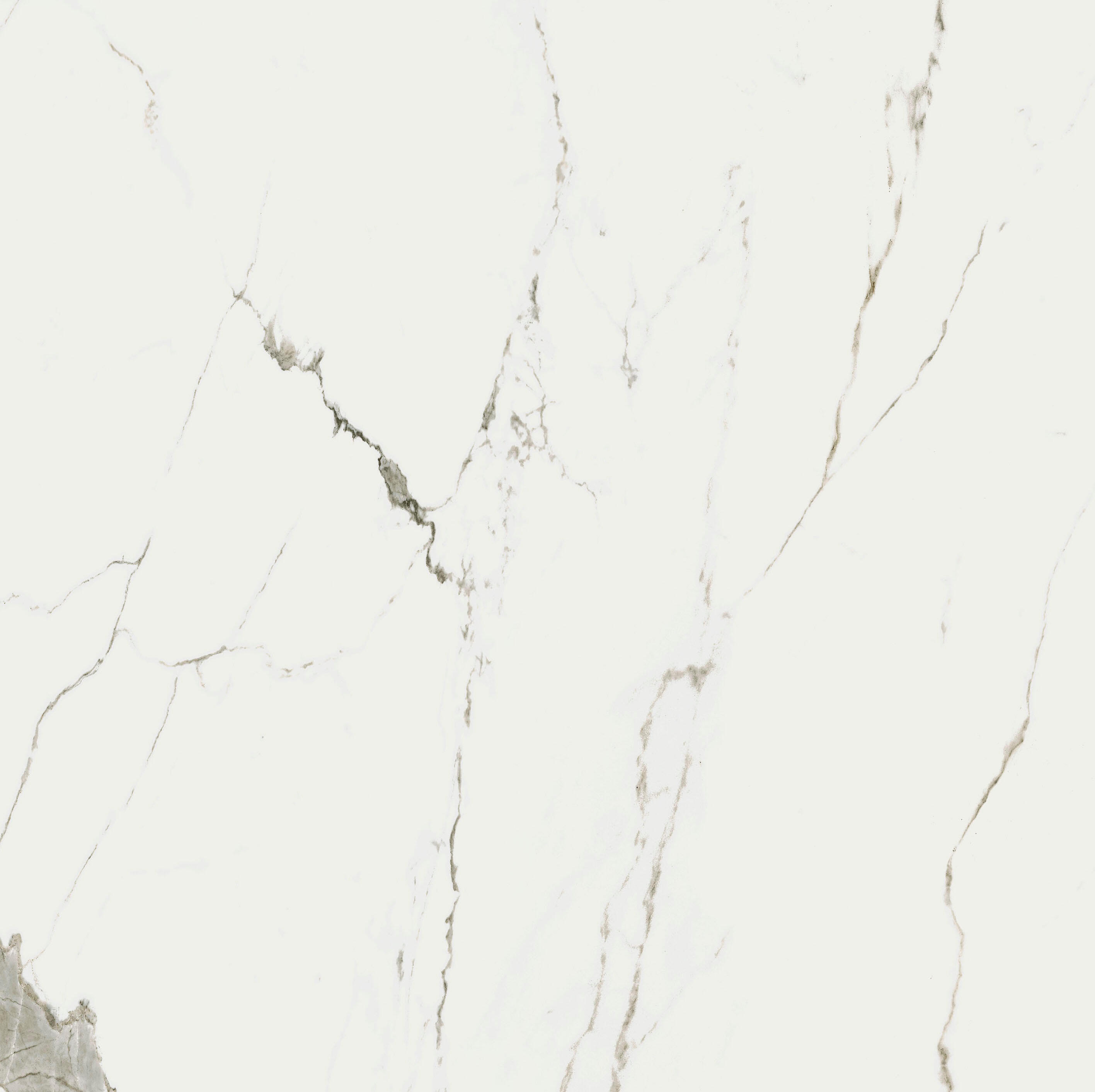 Carrelage sol effet marbre blanc Rimini brillant l.120 x L.120 cm - 9