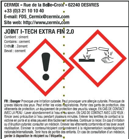 Joint I Tech extra fin Cedre 5kg CERMIX - 2