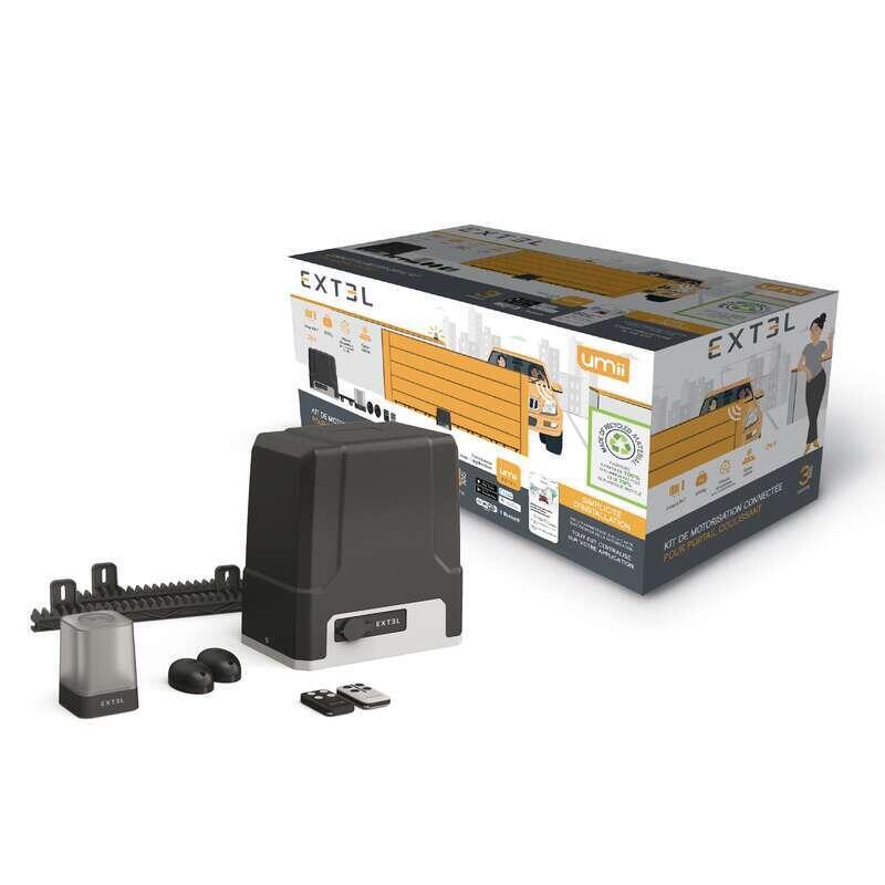 Packaging de la motorisation connectée pour portail coulissant Extel Umii XC500 - 7