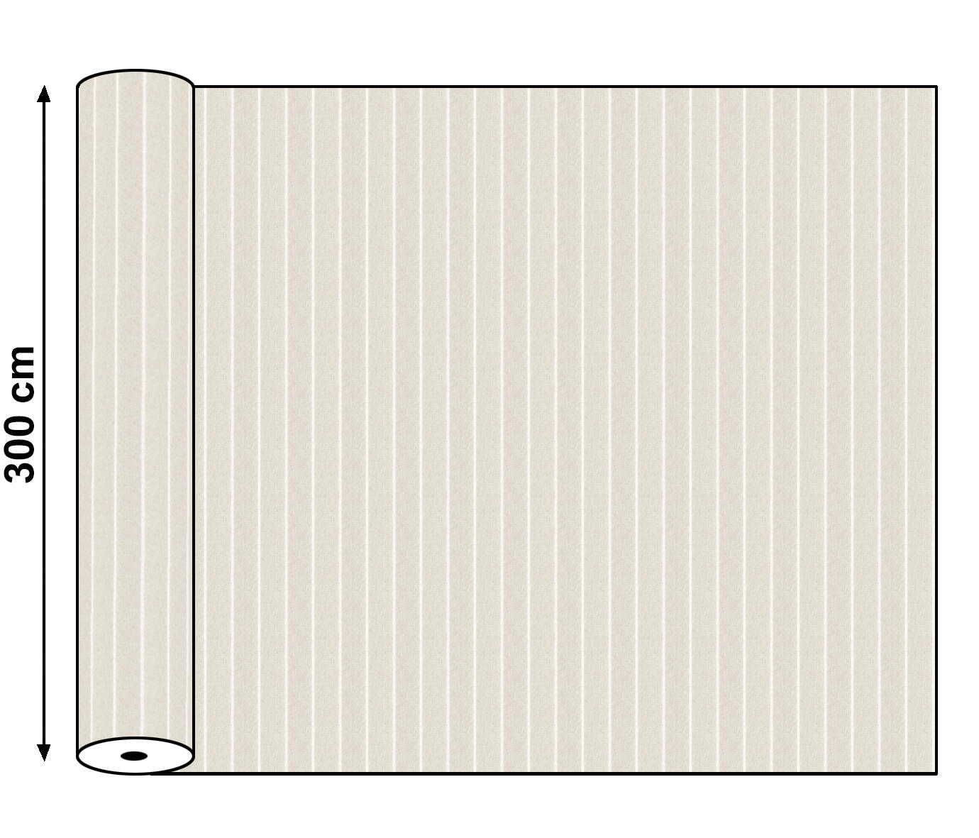 Visillo al corte lino lugo beige ancho 300 cm