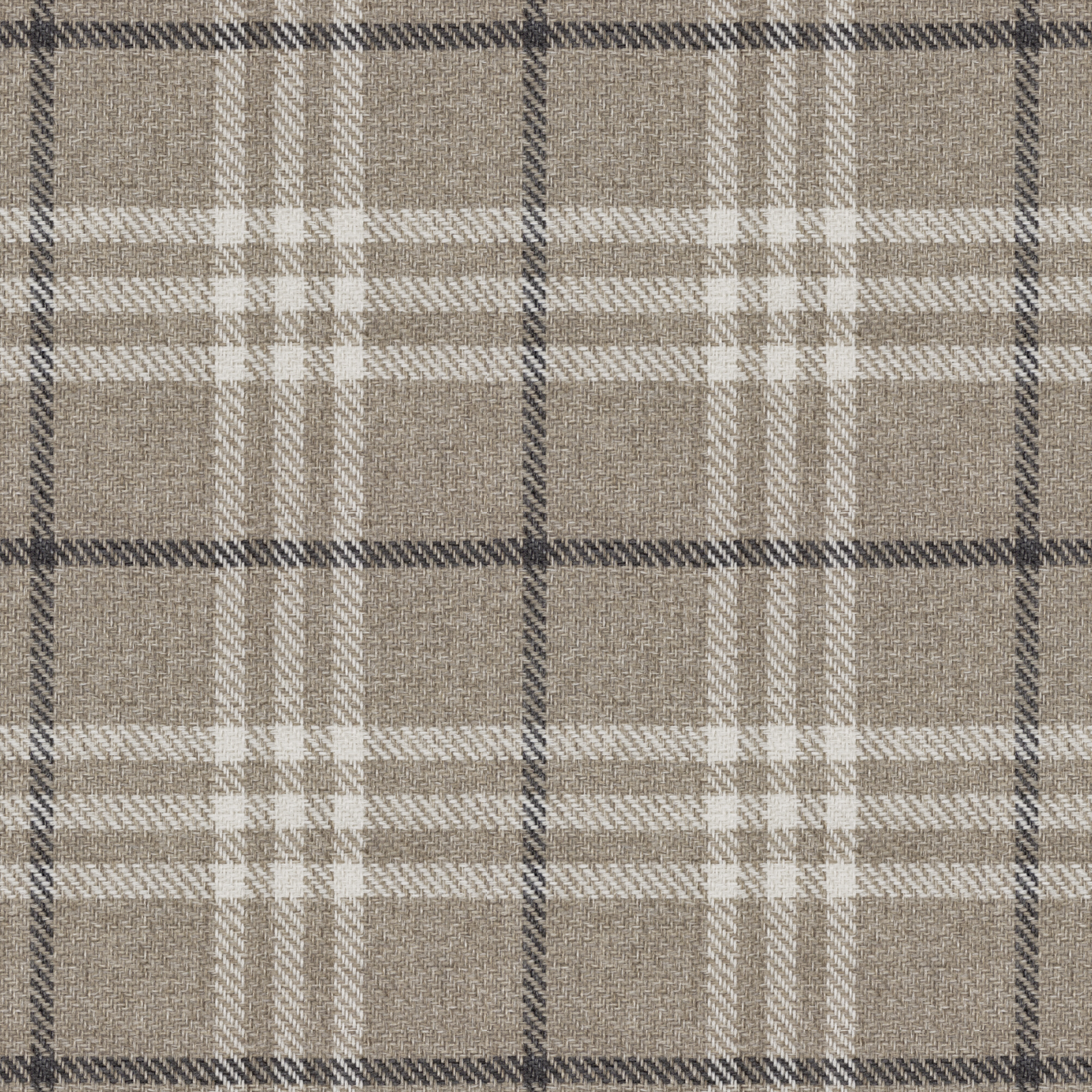 Tela al corte tapicería lana costa marfil beig tostado cuadros grueso ancho140cm