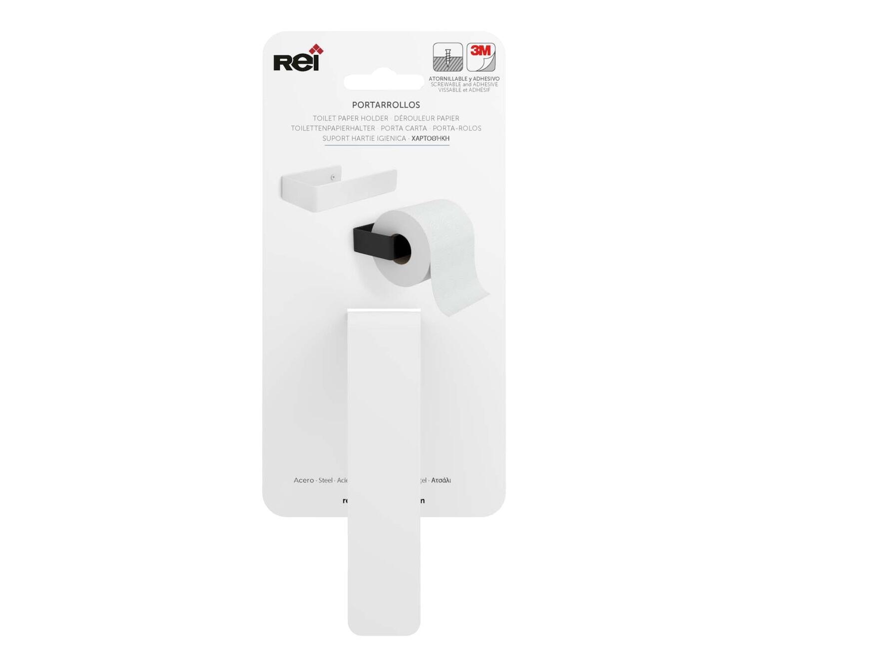 Dérouleur papier WC Cartago à visser / à coller blanc - 3