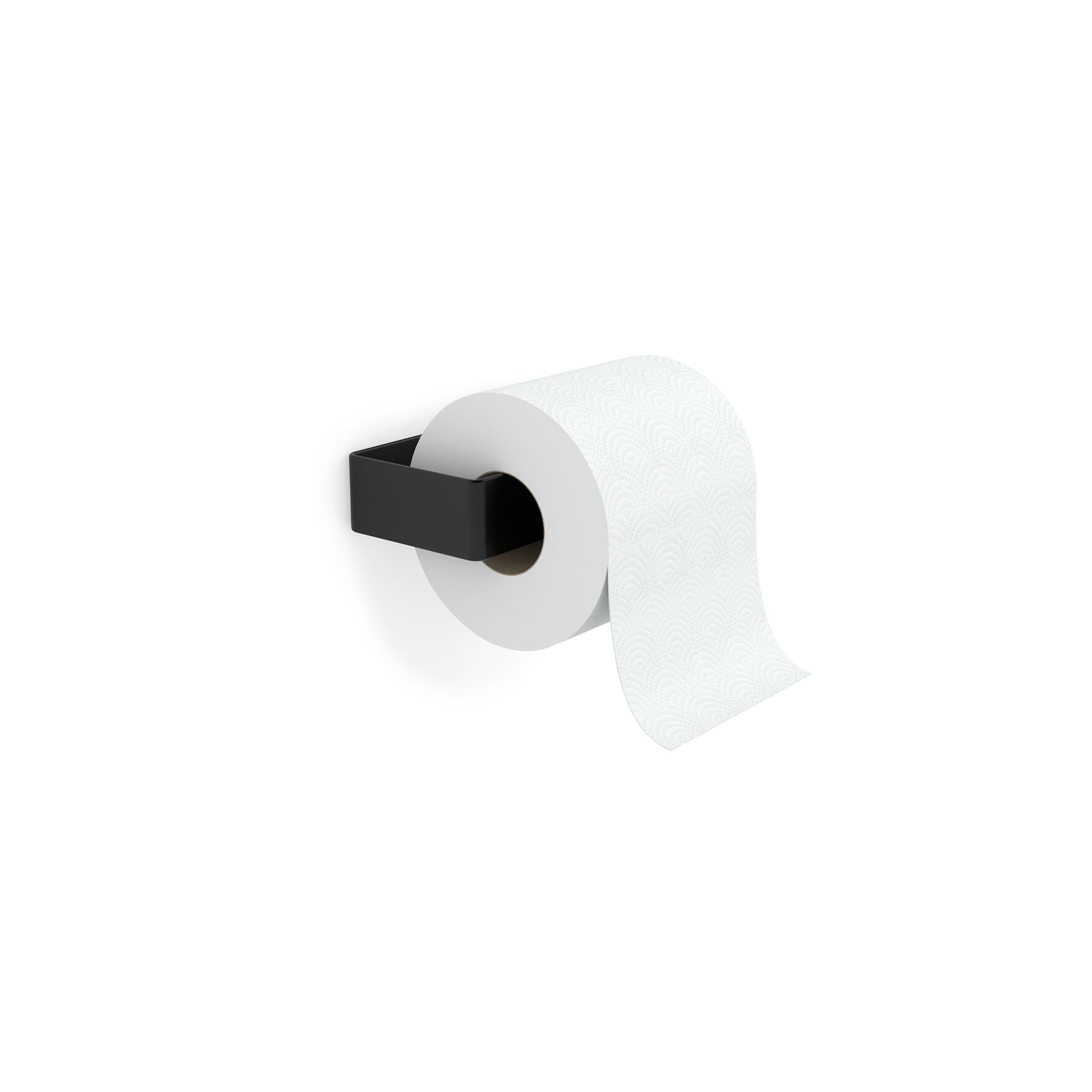 Dérouleur Papier Toilette Noir Mat Autoportant - Porte Papier WC Stable Pour Jusqu'à 5 Rouleaux, Design Élégant Et Pratique