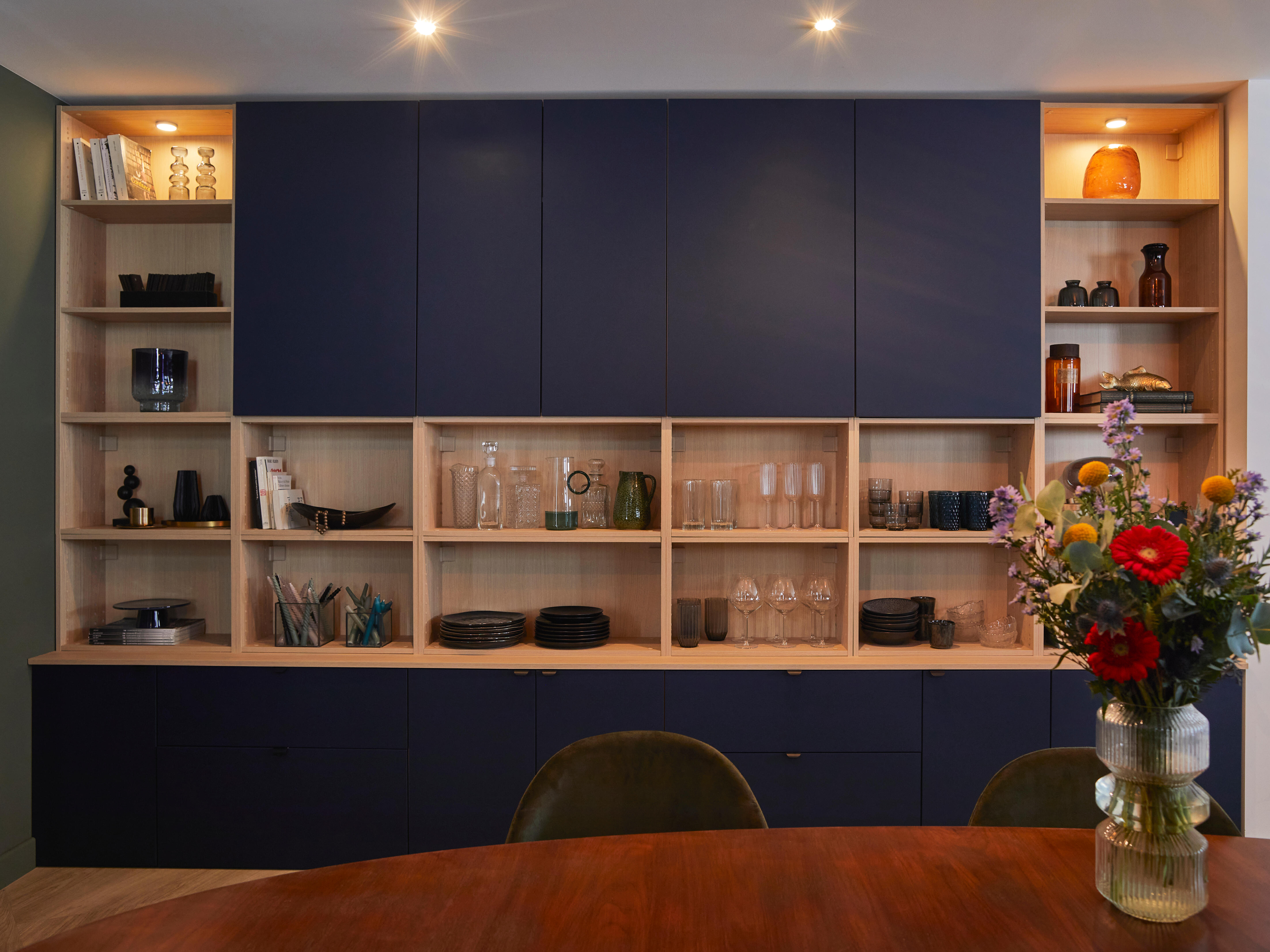 Conjunto de 2 prateleiras carvalho 76,8x36 cm Spaceo Evo´M - 7