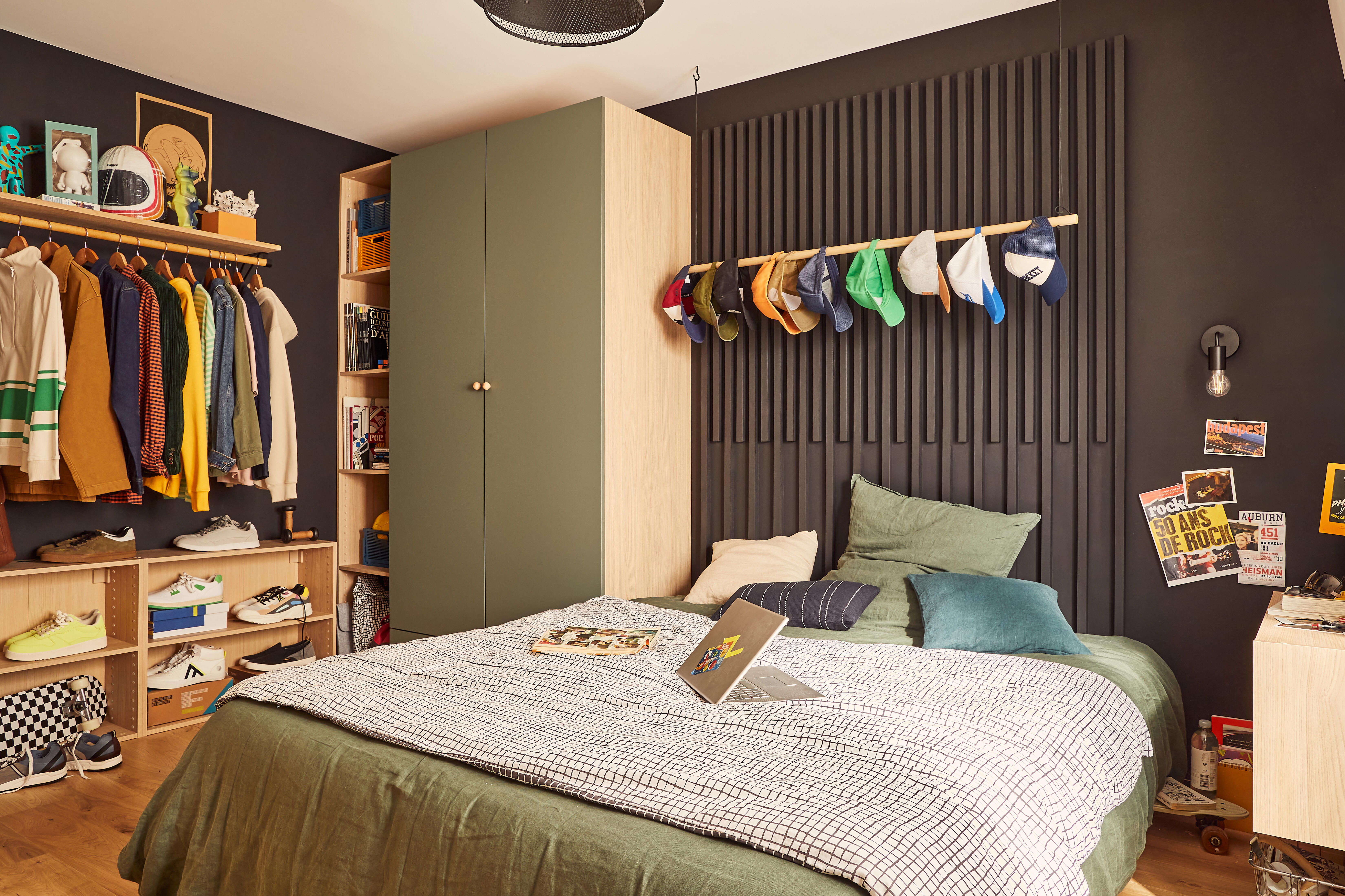 Porte battante SPACEO Evo'M Vienne Gris Vert H.204,8 X L.60 cm - 7