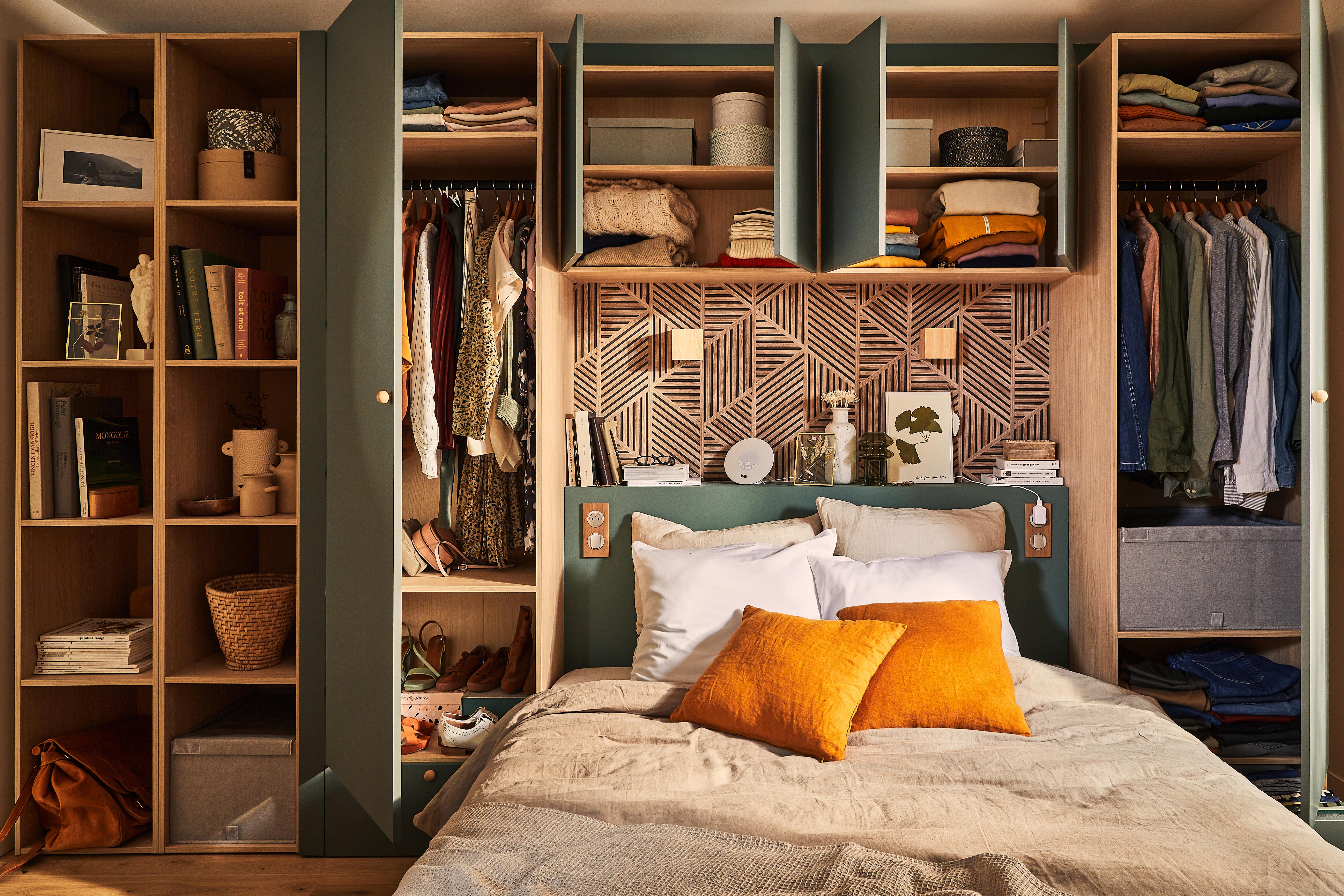 Módulo 230,4x60x54 cm carvalho Spaceo Evo'M - 17