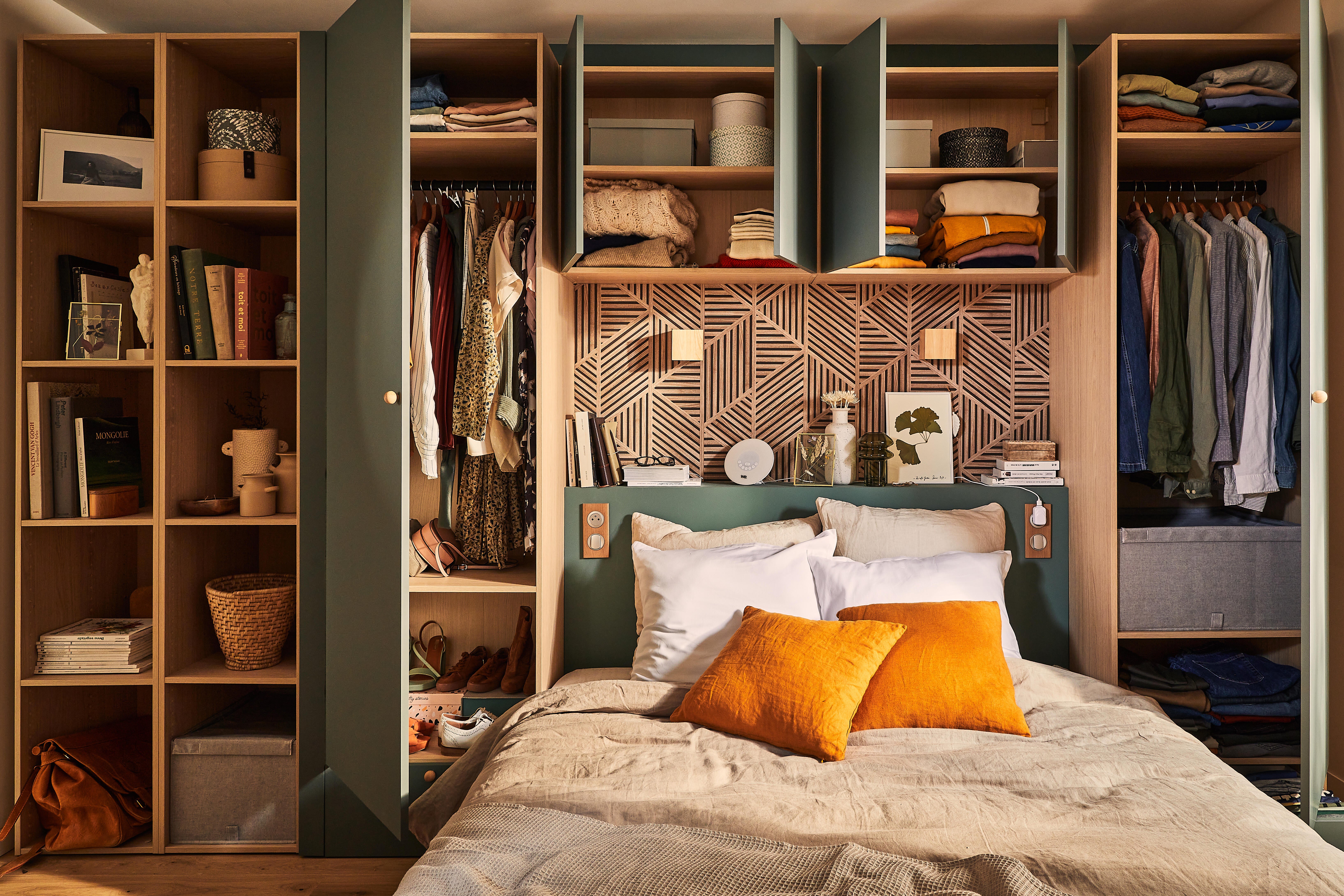 Porte battante SPACEO Evo'M Vienne Gris Vert H.204,8 X L.60 cm - 5