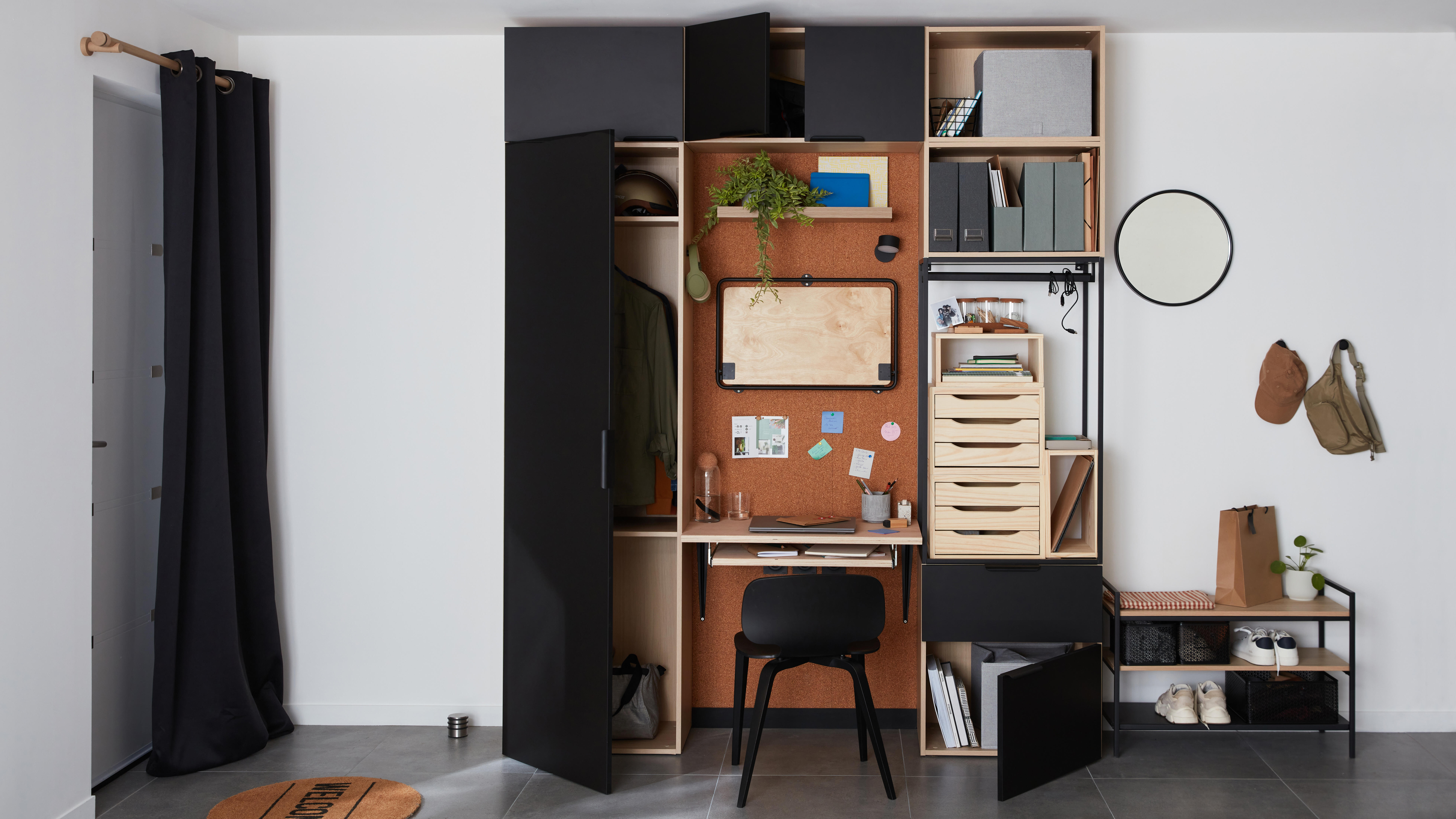 Caisson SPACEO Evo'M effet Chêne H.64 X L.60 X P.38 cm - 9