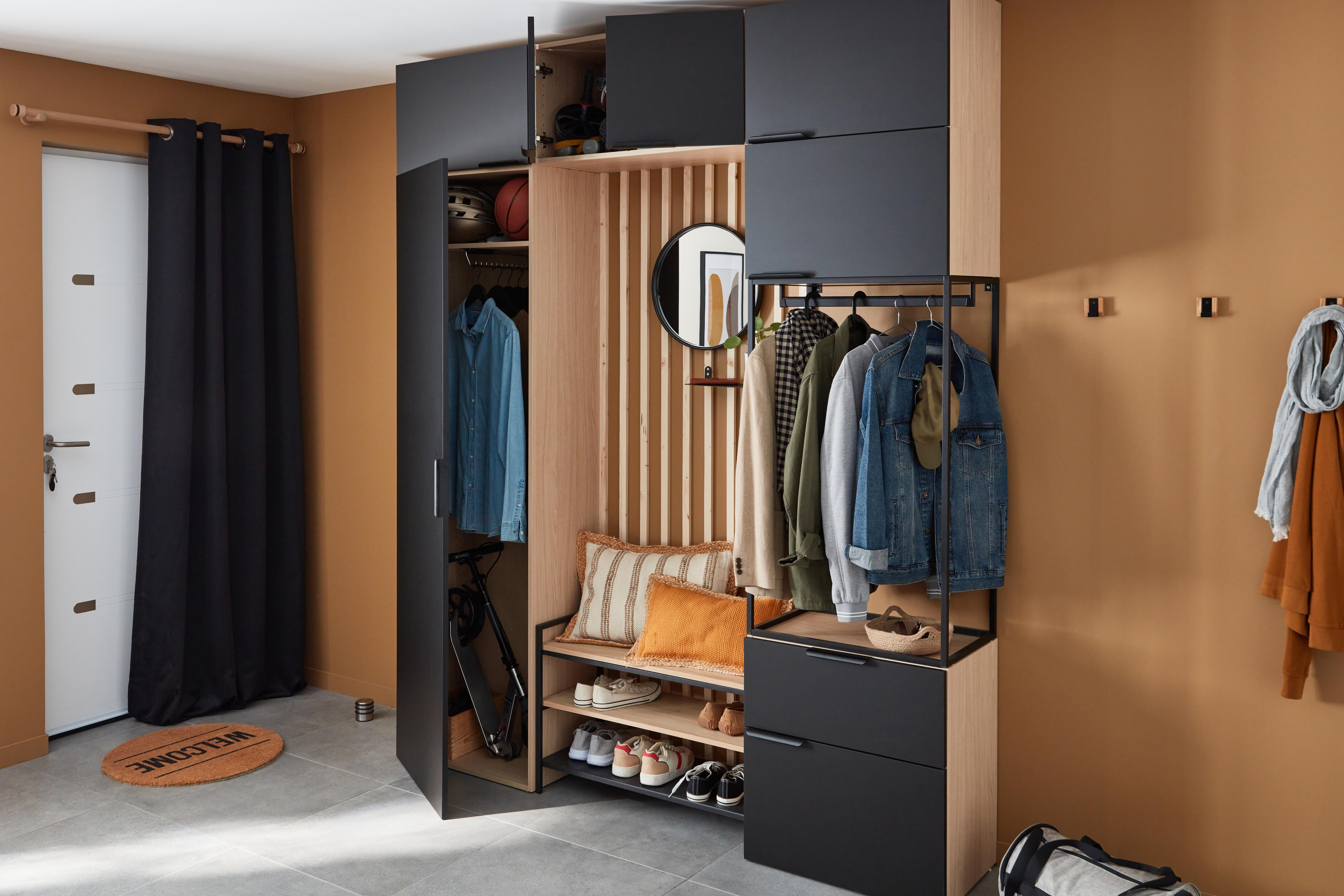 2 Puxadores preto mate 180 mm Spaceo Evo'M Oslo - 13