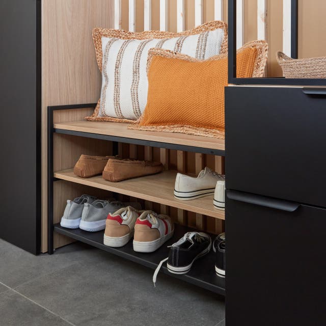 photo d'un rangement chaussure