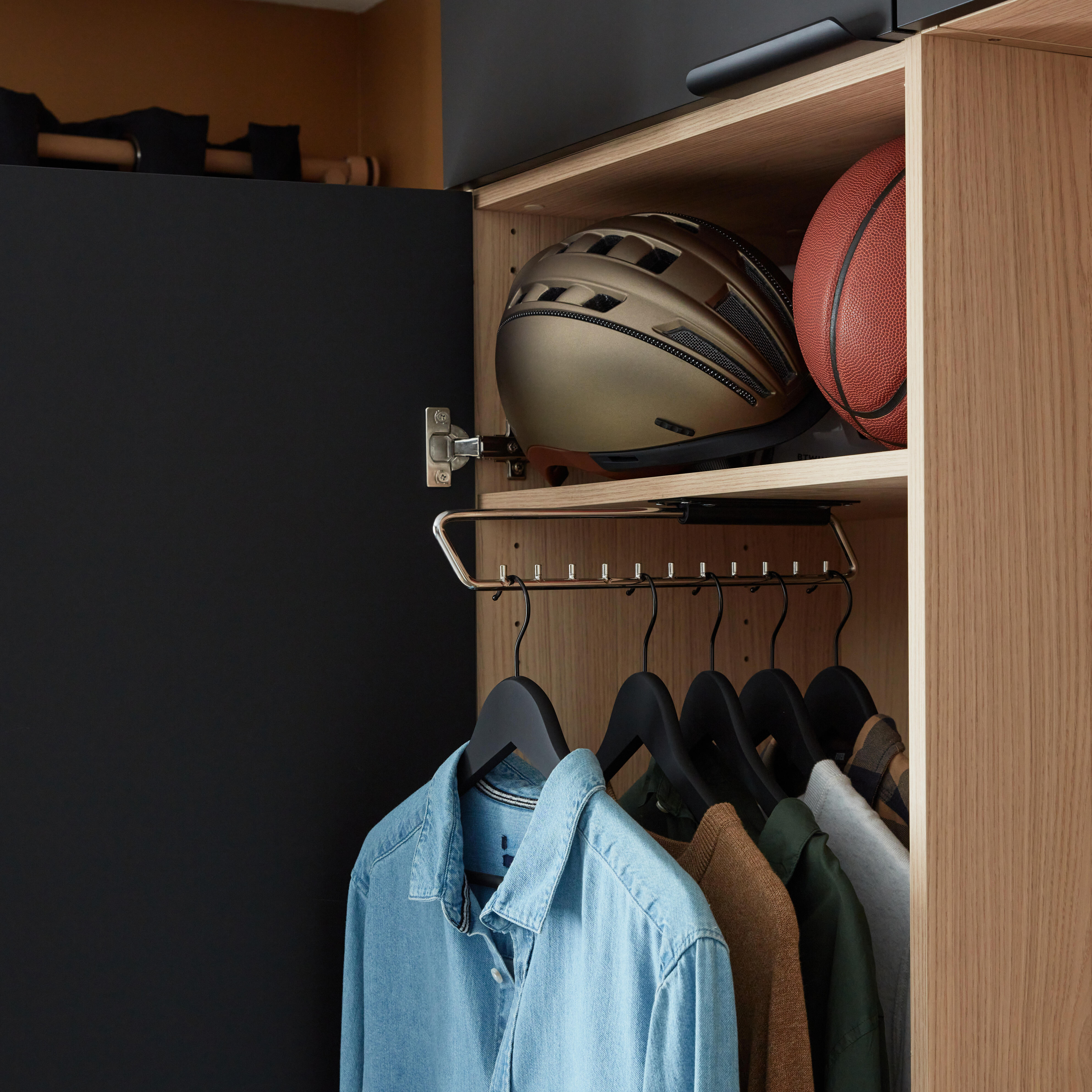 Conjunto 2 prateleiras 60x38 cm carvalho Spaceo Evo'M - 14