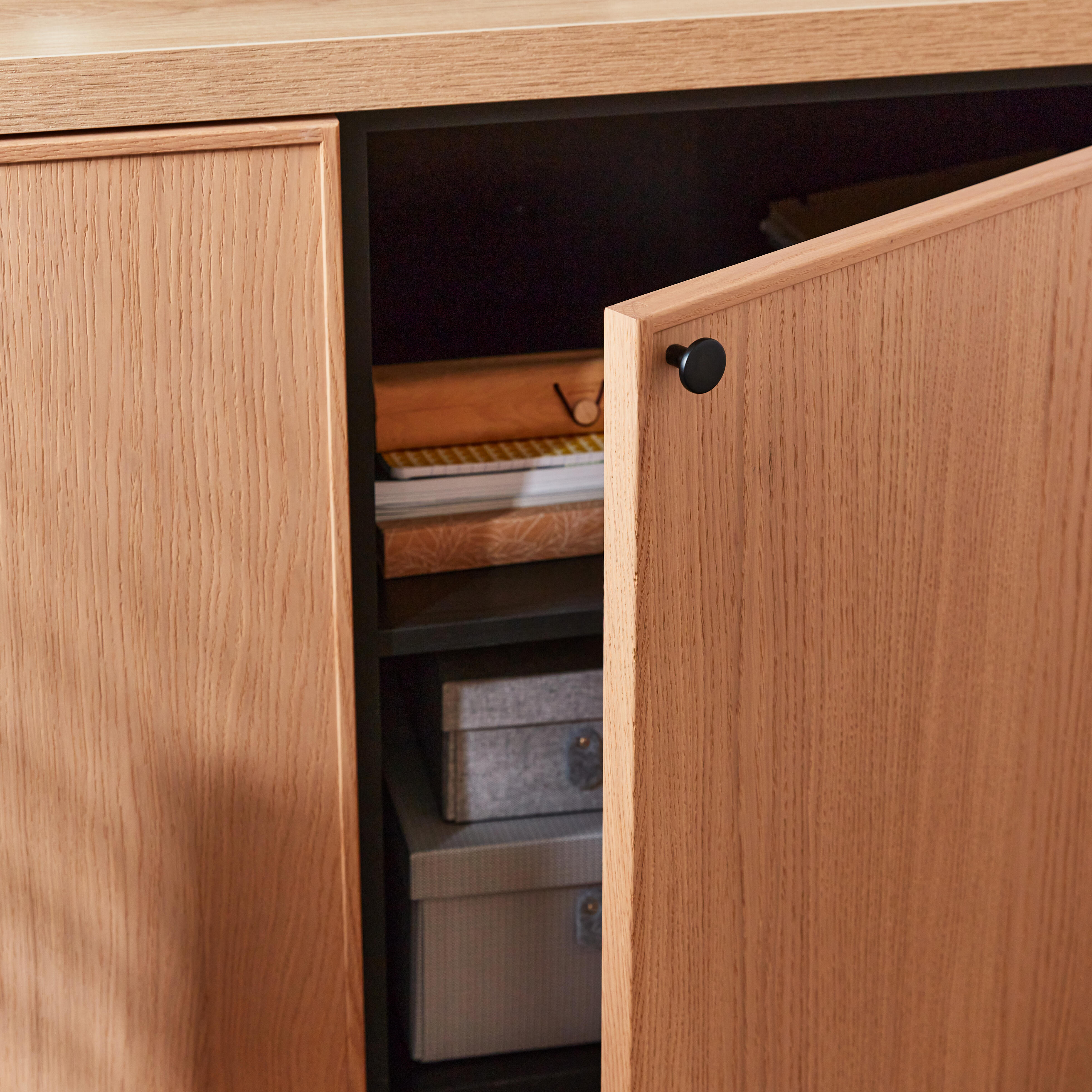 2 Puxadores preto mate 25 mm Spaceo Evo'M Benny - 9