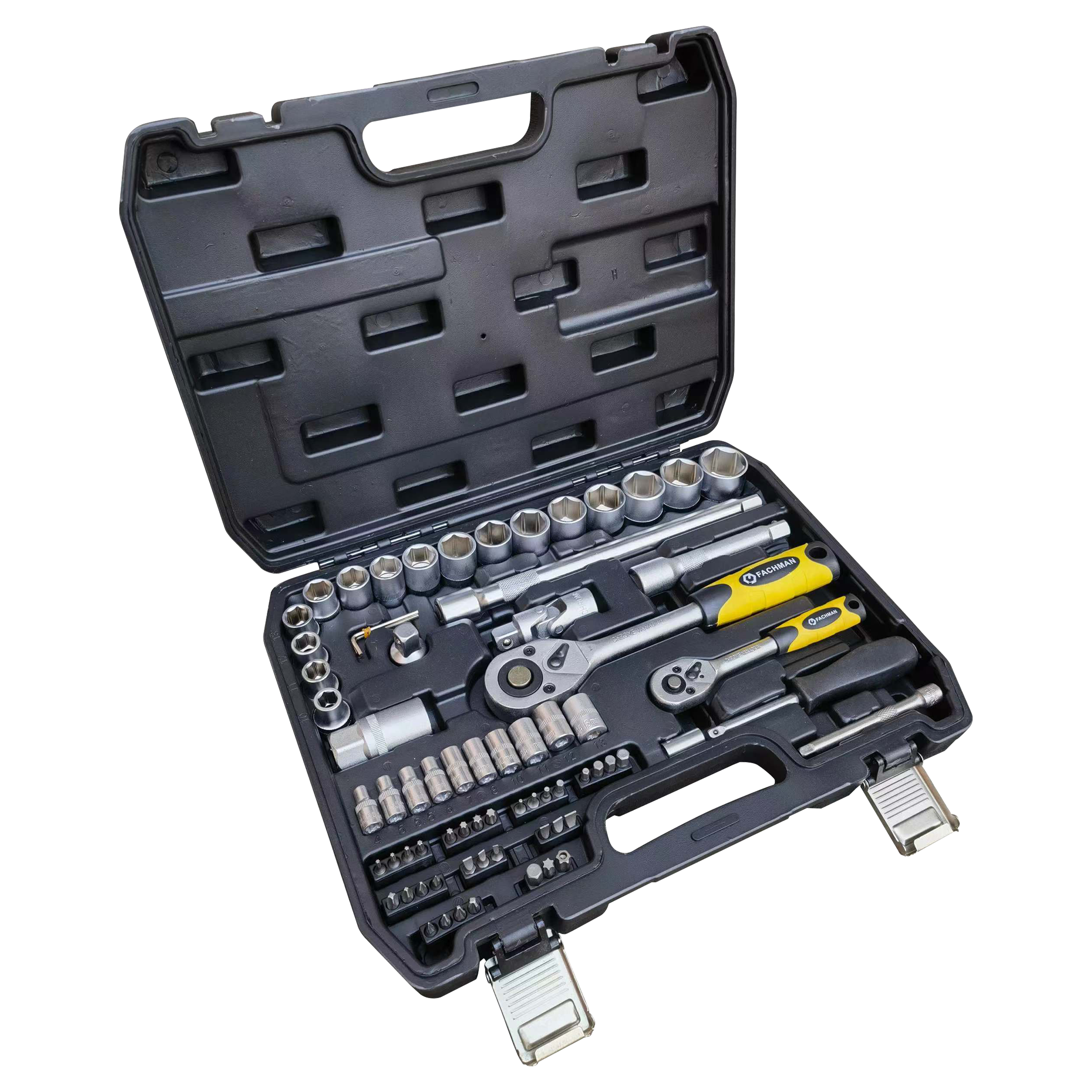 Zestaw grzechotek i tulejek 72 szt. Fachmann - Leroy Merlin