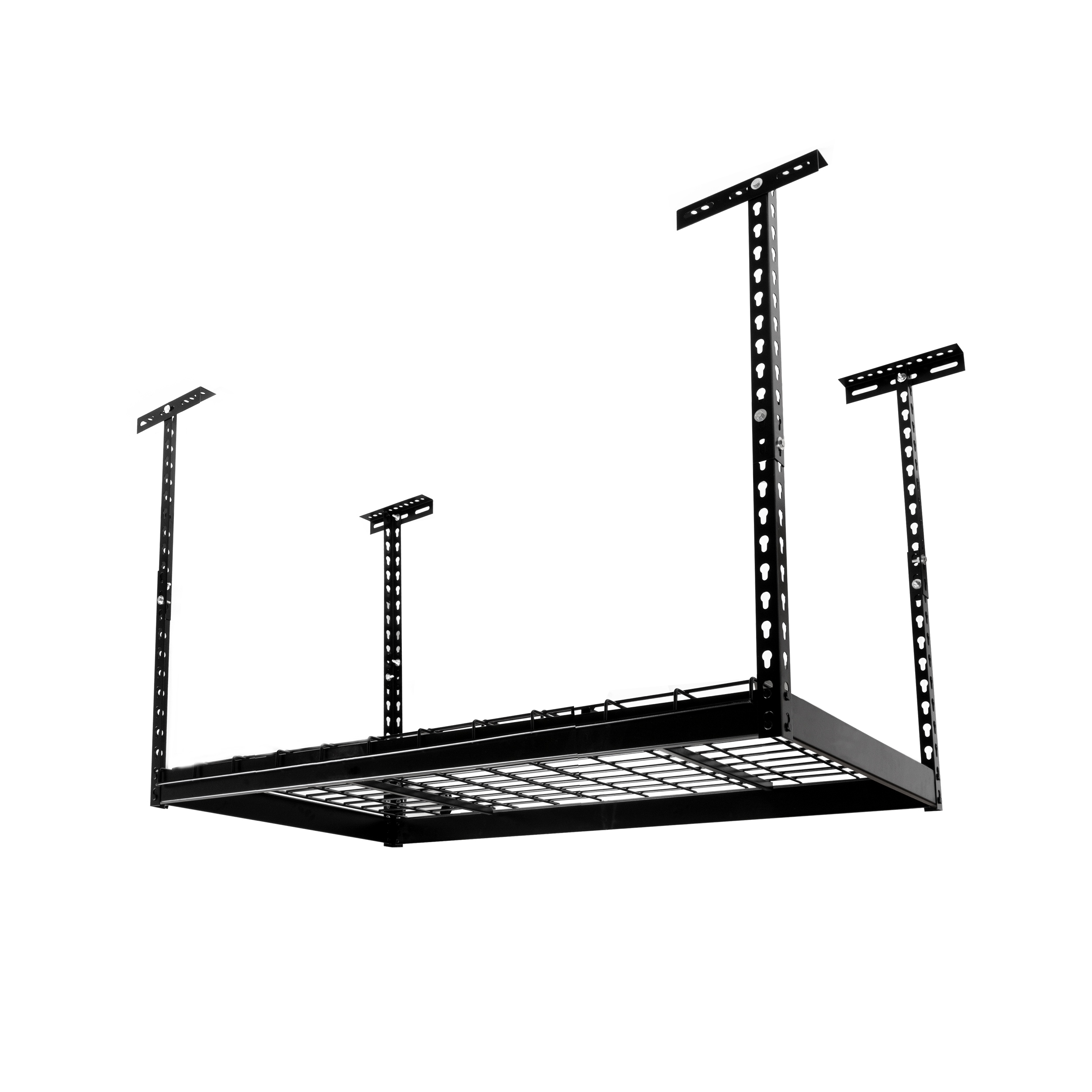 Platforma półka garażowa sufitowa podwieszana czarna 600 x 1200 mm