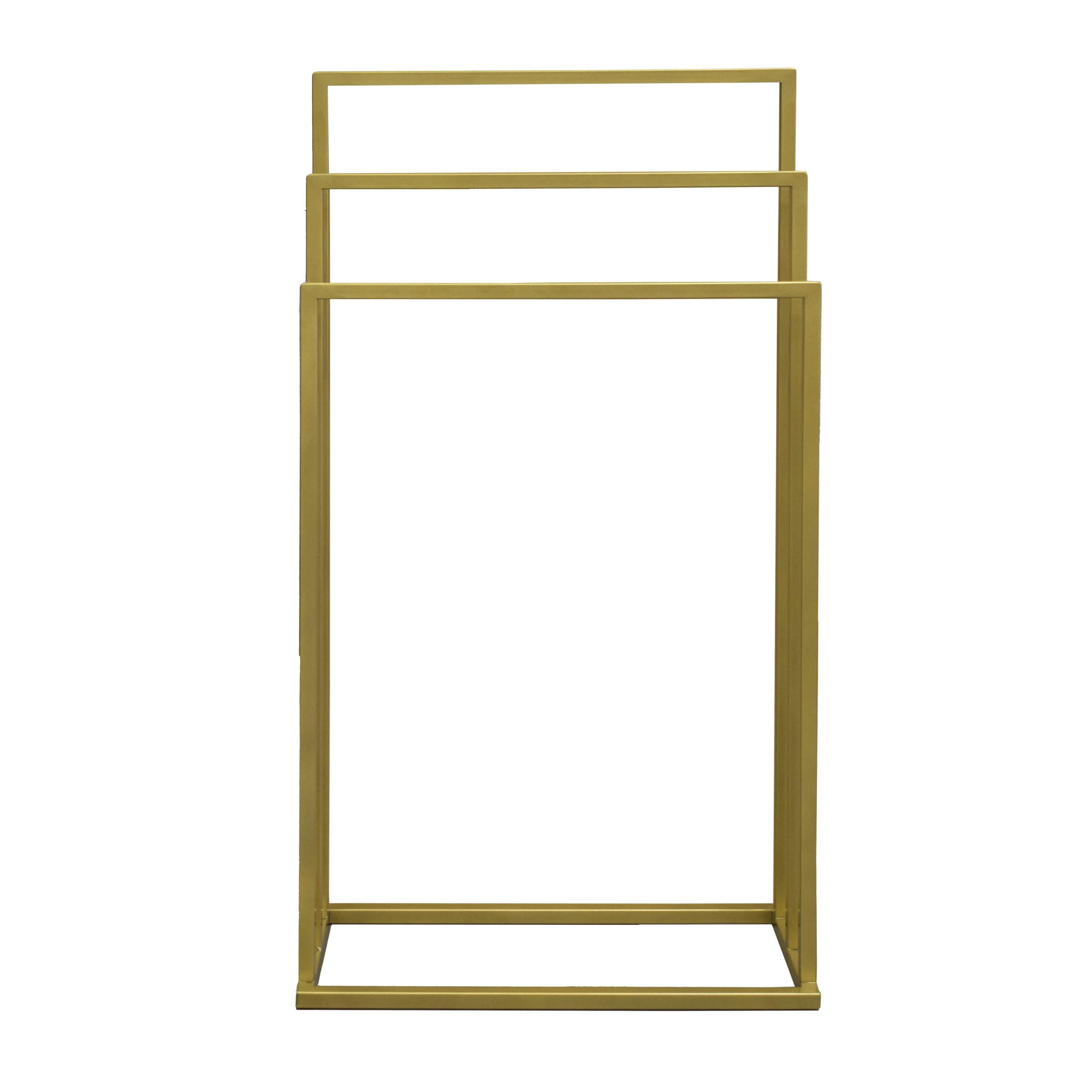 Stojak na ręczniki potrójny złoty - 3