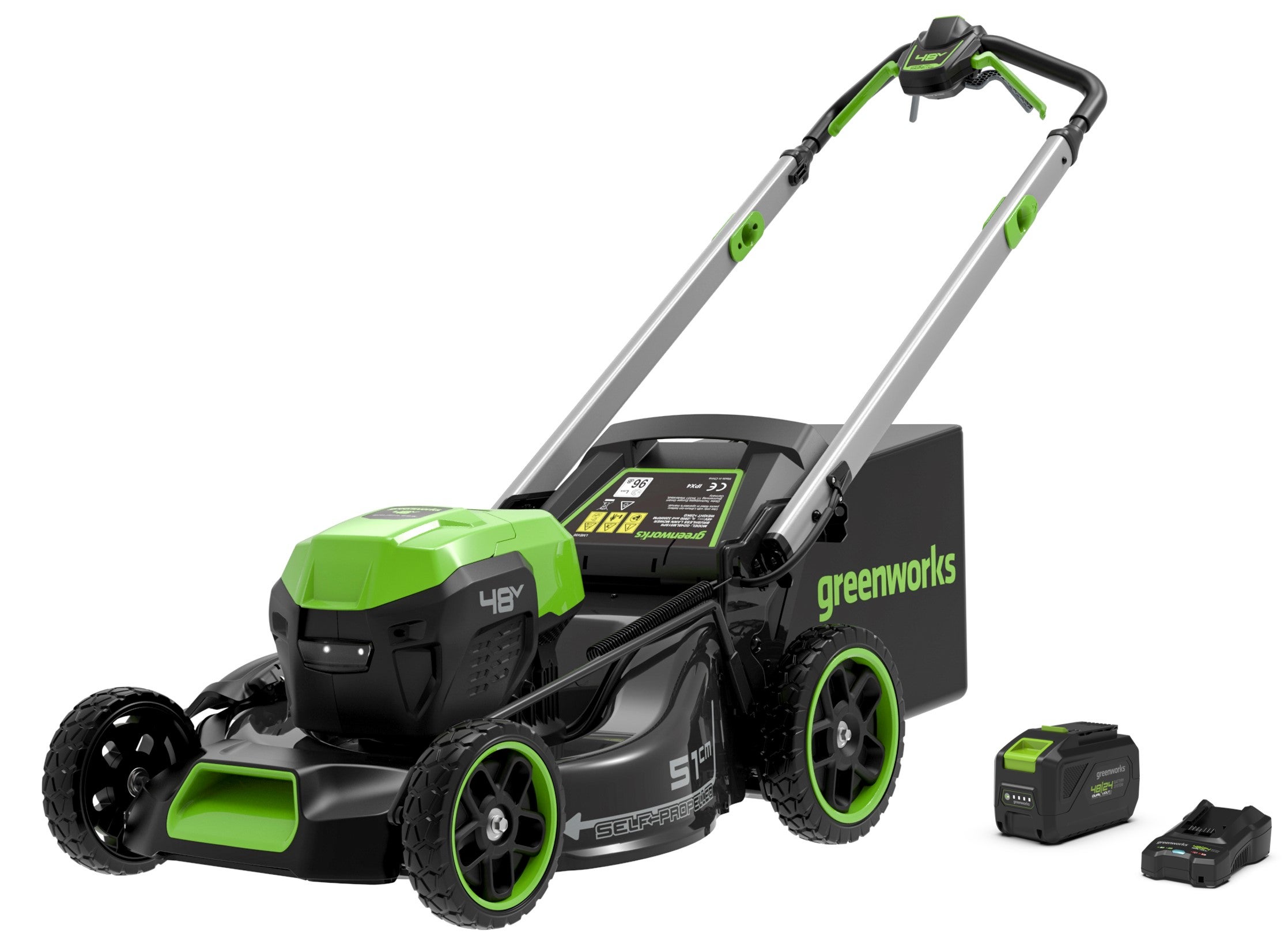 Tondeuse sur batterie 48V GREENWORKS Gd48lm51spiik5 l.51 cm - 3
