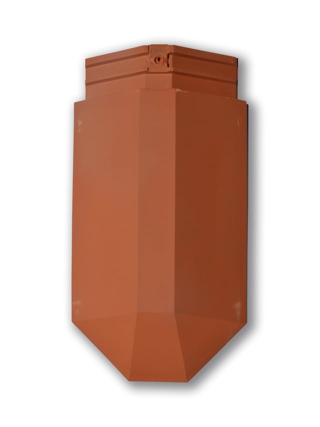 About d'arêtier ou faîtage angulaire rouge, LA ESCANDELLA